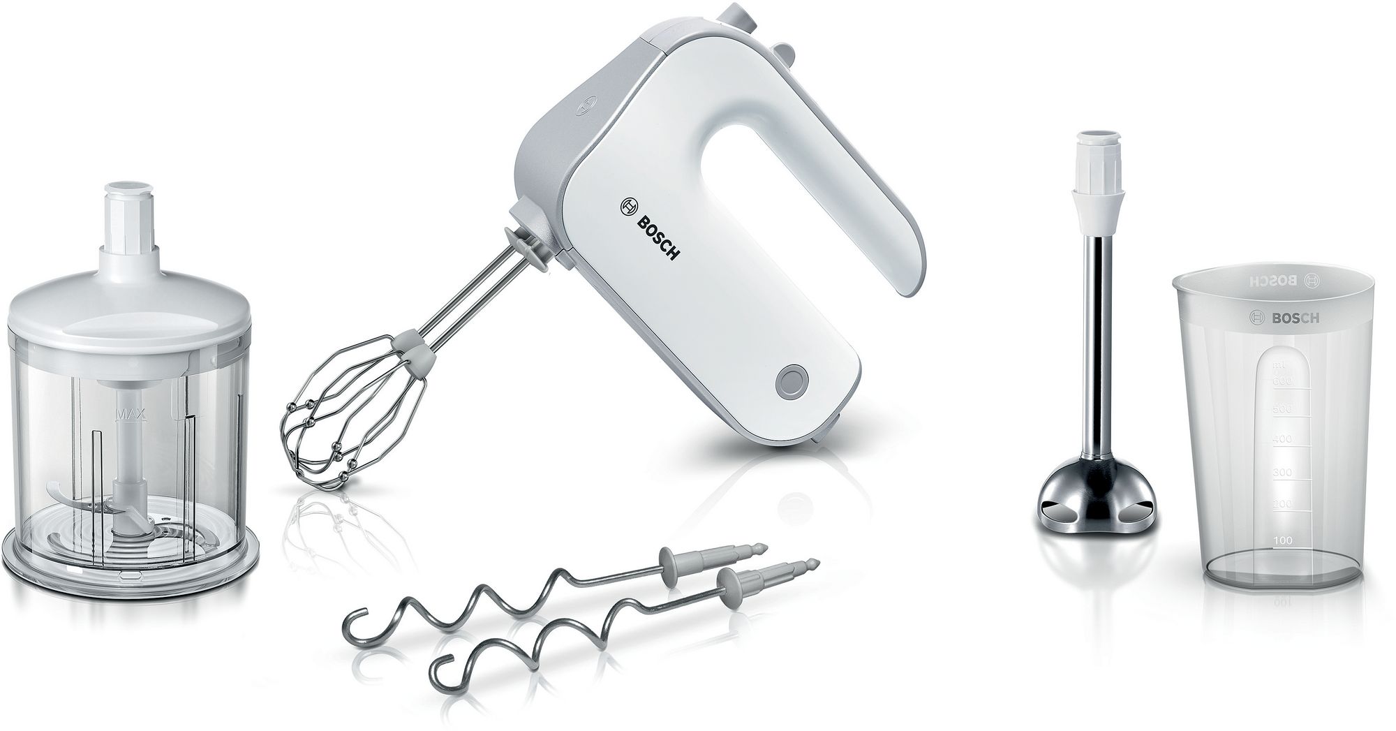 Bosch Elvisp Styline 500 W Vit, silver MFQ4080