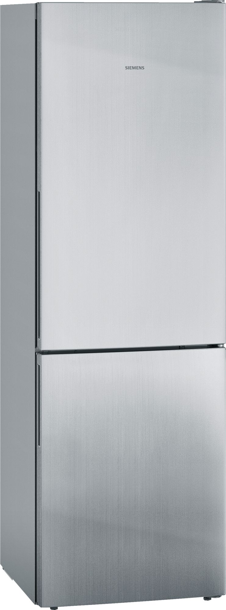 Siemens iQ500 Kombinerad kyl/frys 186 x 60 cm Borstat stål med anti-fingerprint
