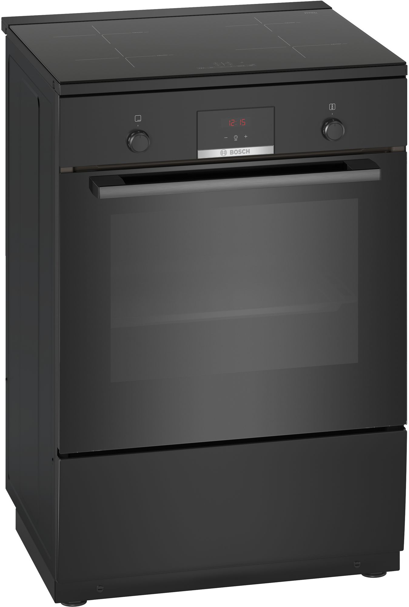 Bosch Spis med induktionshäll Svart HLN39A060U Serie 4