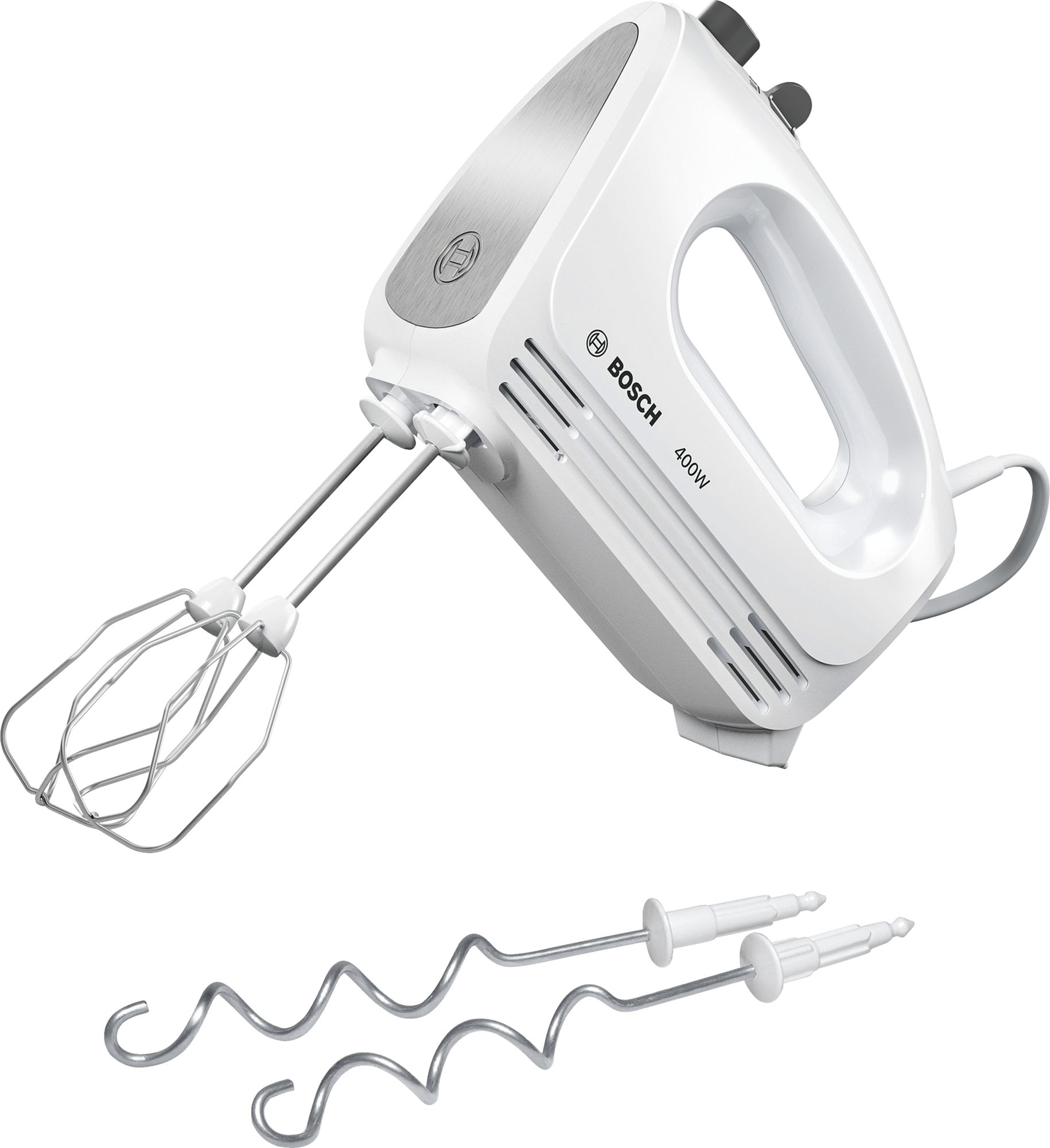 Bosch Elvisp CleverMixx 400 W Vit, borstad rostfritt stål MFQ24200