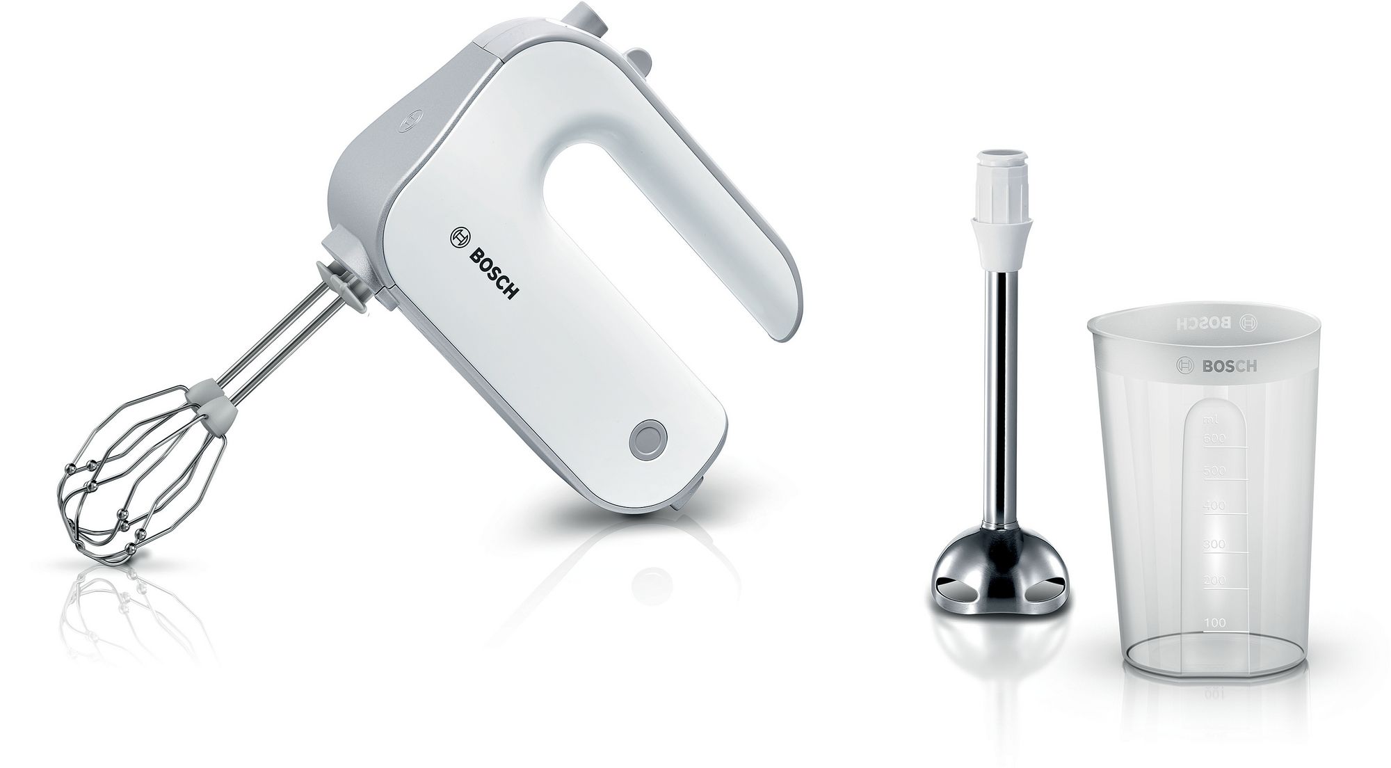 Bosch Elvisp Styline 500 W Vit, silver MFQ4070