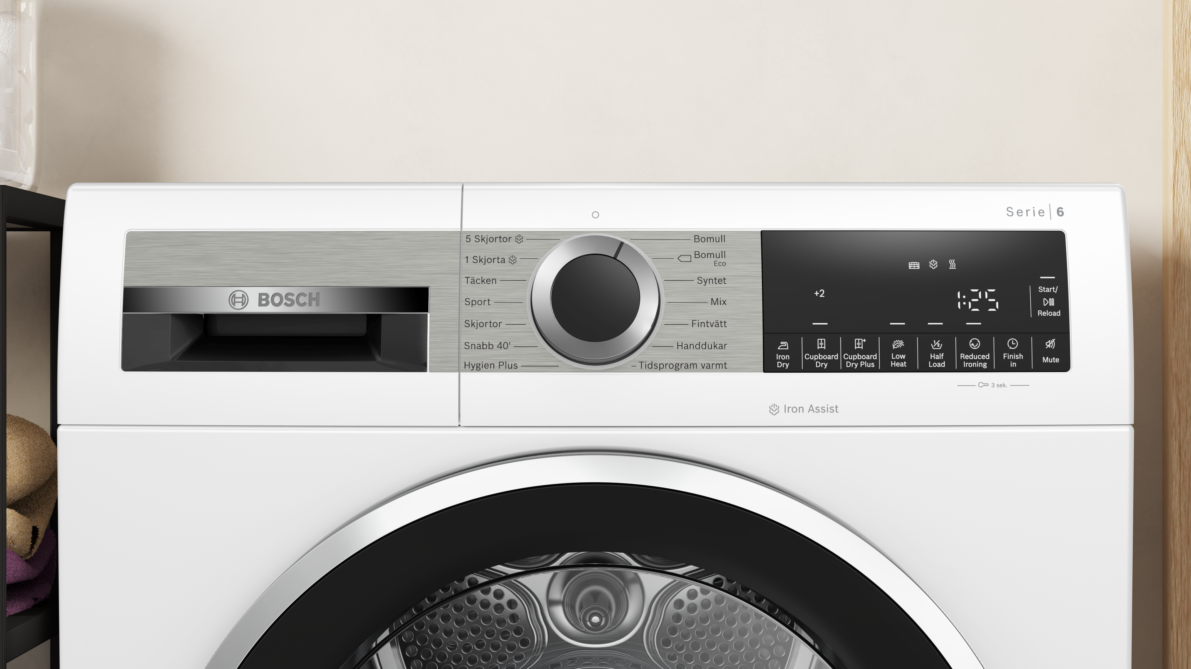 WQG245ABSN Džiovyklė su šilumos siurbliu | BOSCH LT