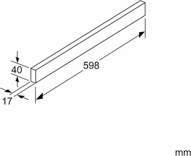 17005049 Griffleiste | Siemens Hausgeräte DE 
