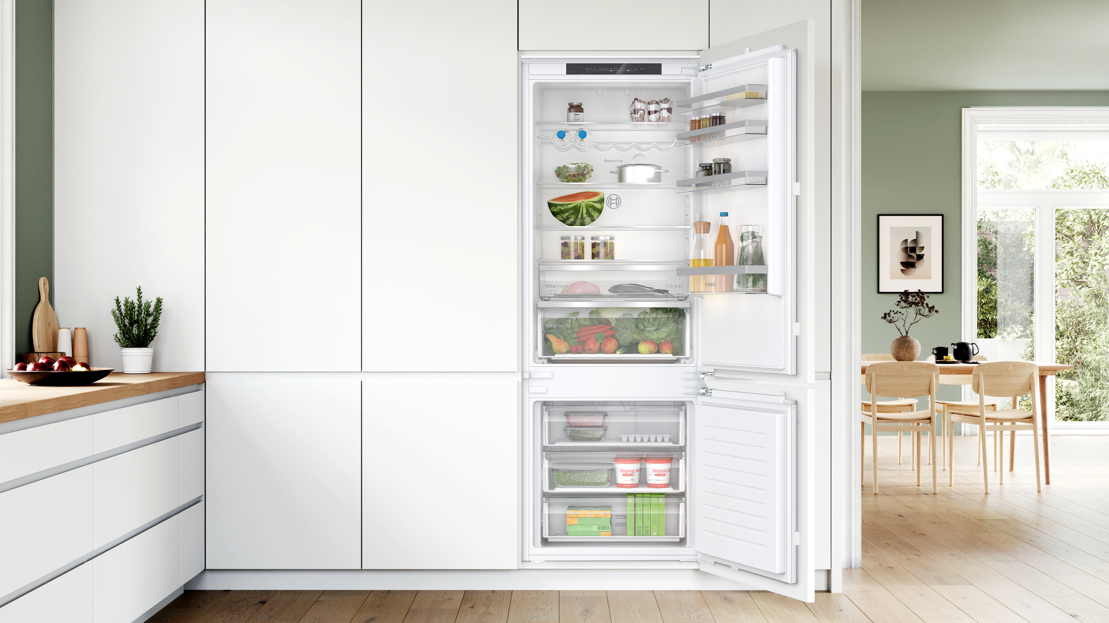 bosch series 6 integrated fridge freezer 70 30