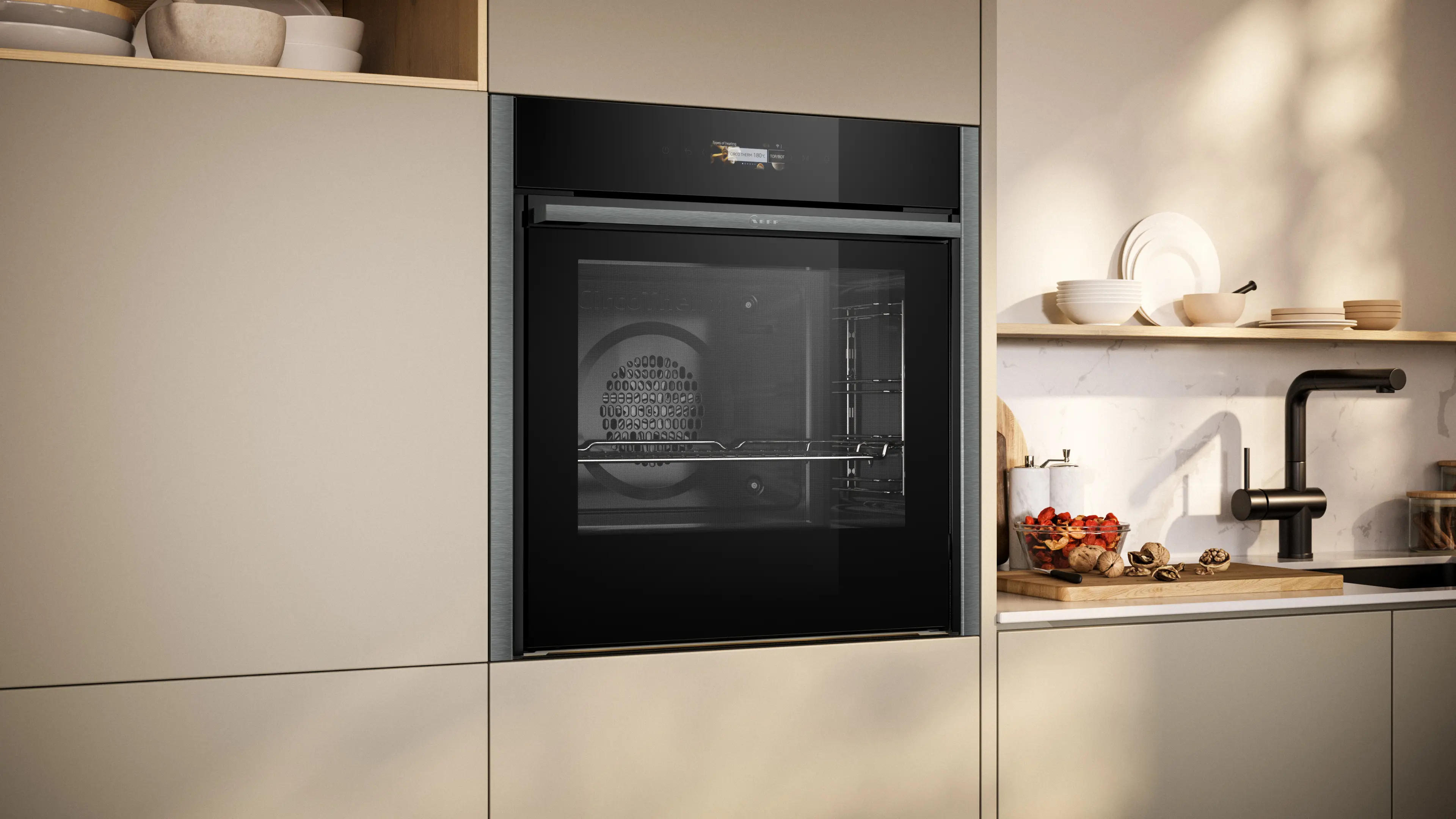 thumbnail interactive-video image 1 of NEFF Oven Baking Rack - Chrome Oven Rail Accessory For Z11CR10X0 Series 1 of 4