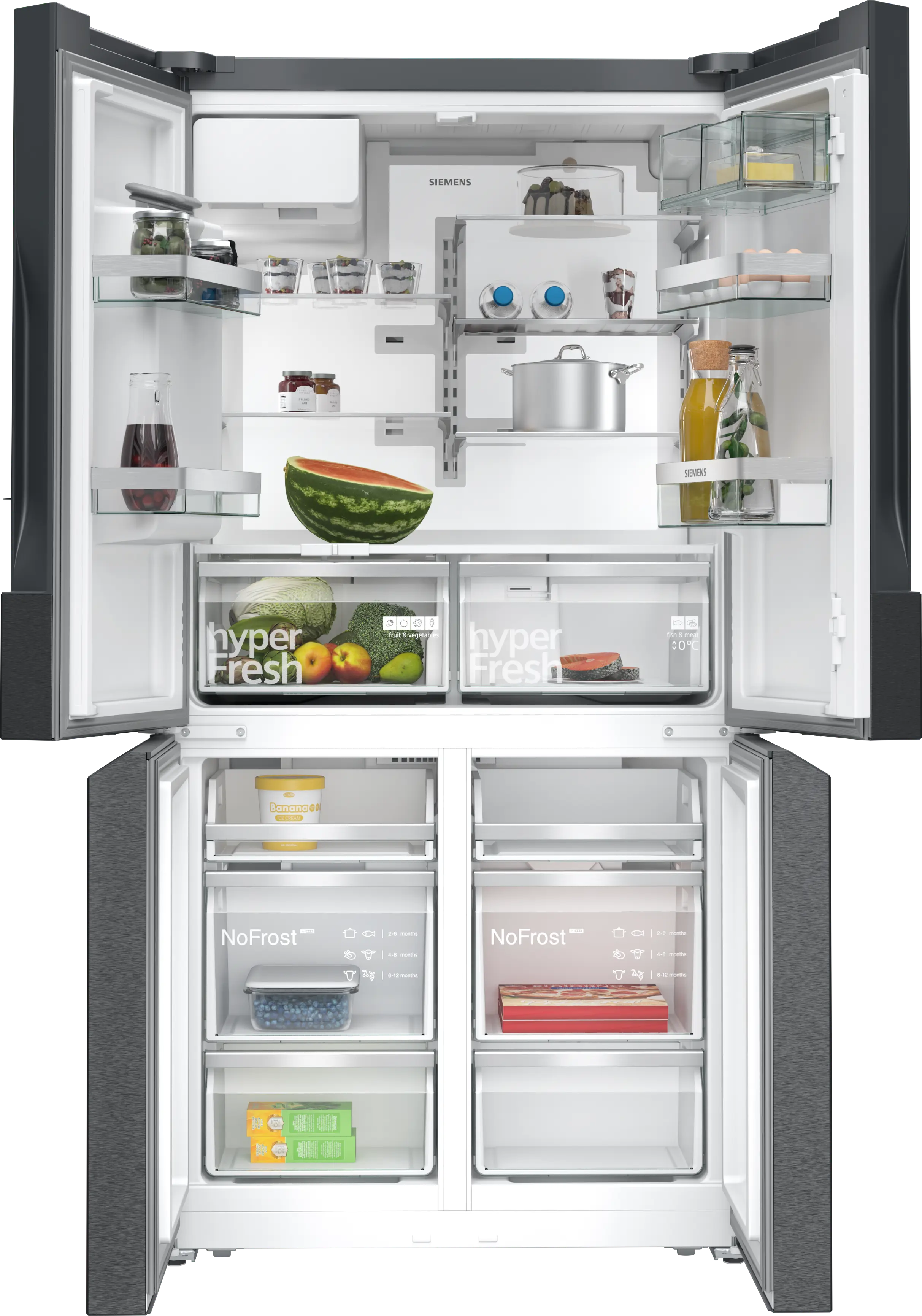 KF96DPXEA French Door Bottom freezer, multi door | SIEMENS WW