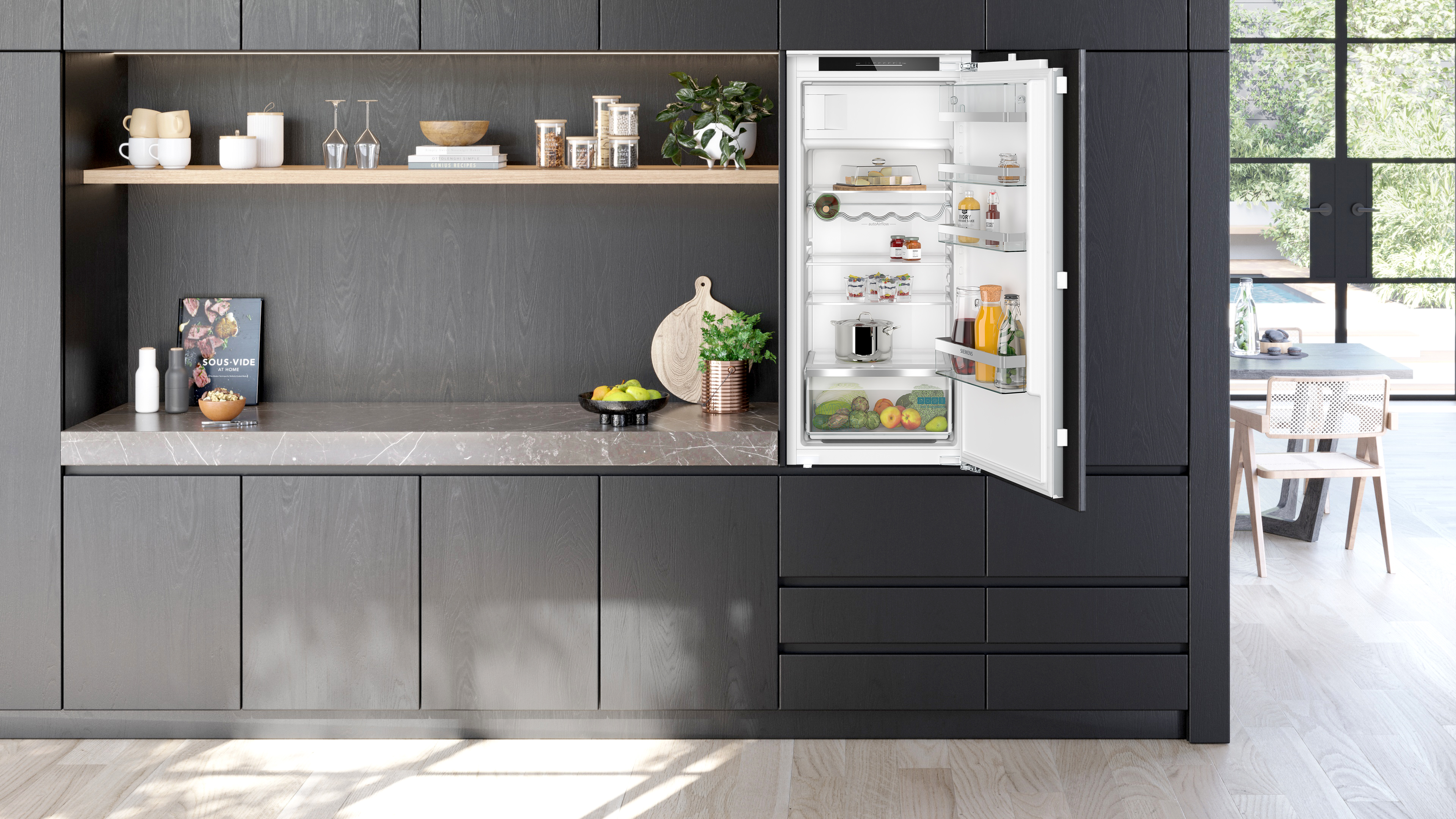 KI42LADD1K built-in fridge with freezer section | SIEMENS HK