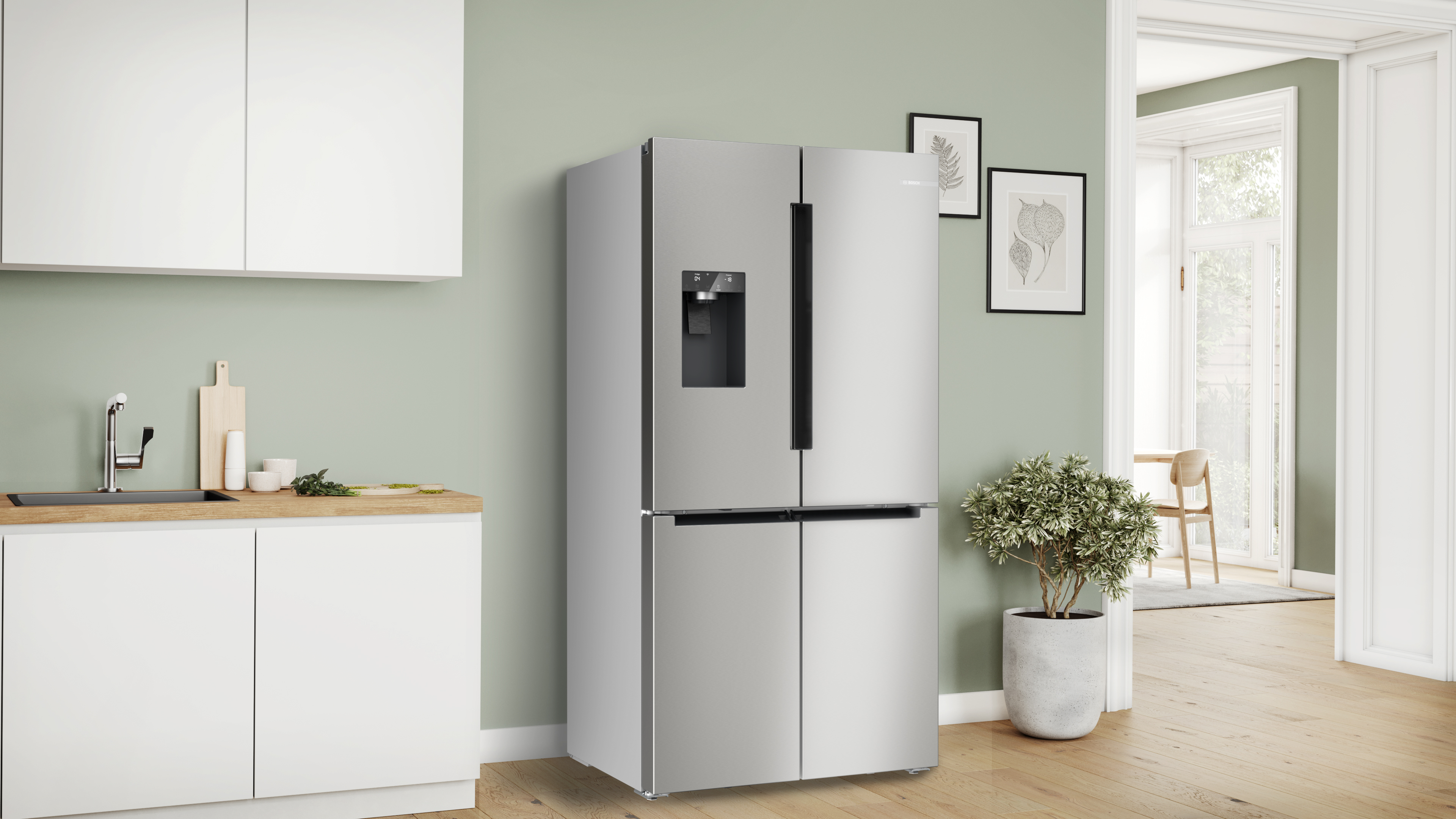KFI96APEAG Multi Door American Fridge Freezer | BOSCH GB