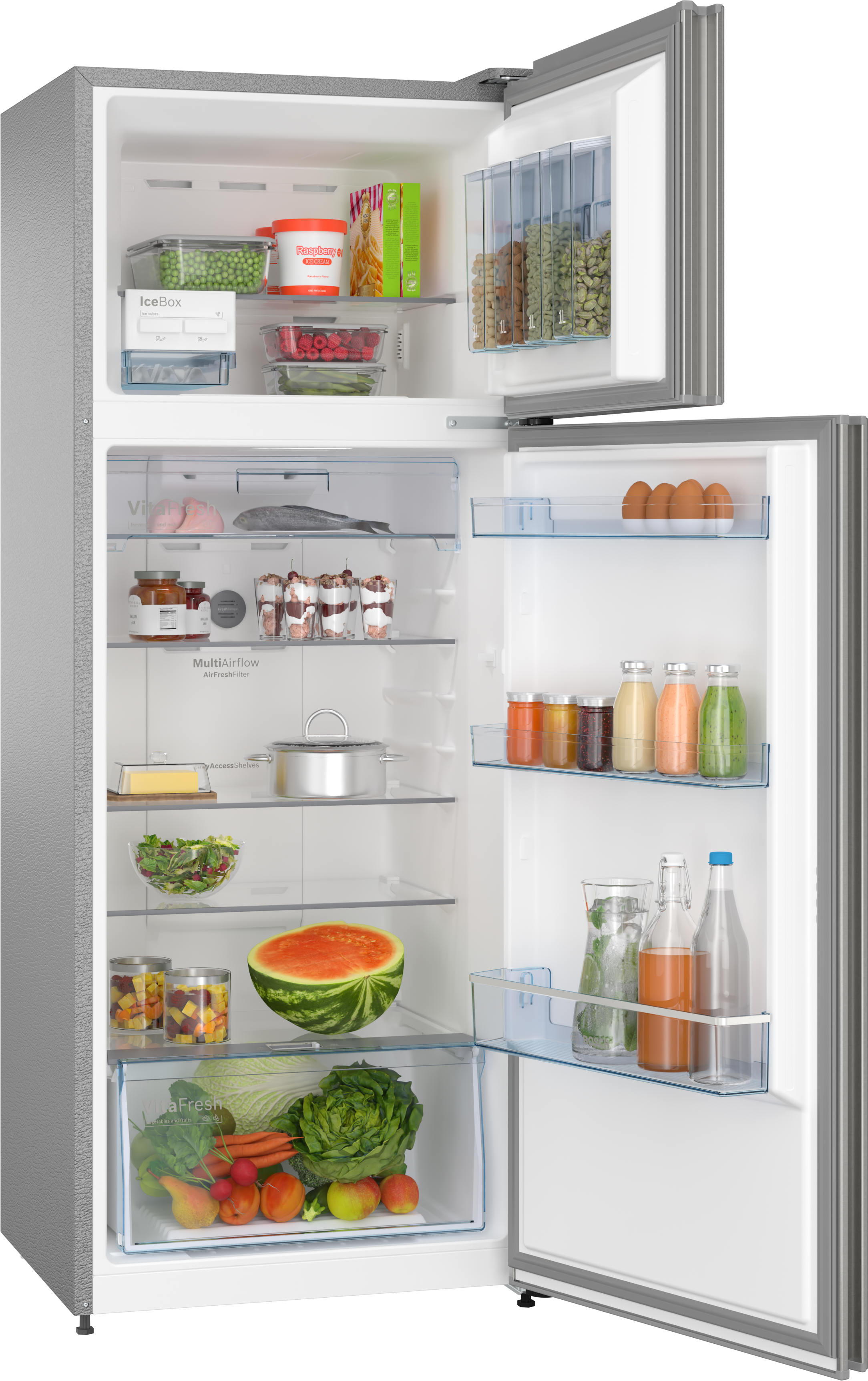 CTC35S03GI free-standing fridge-freezer with freezer at top