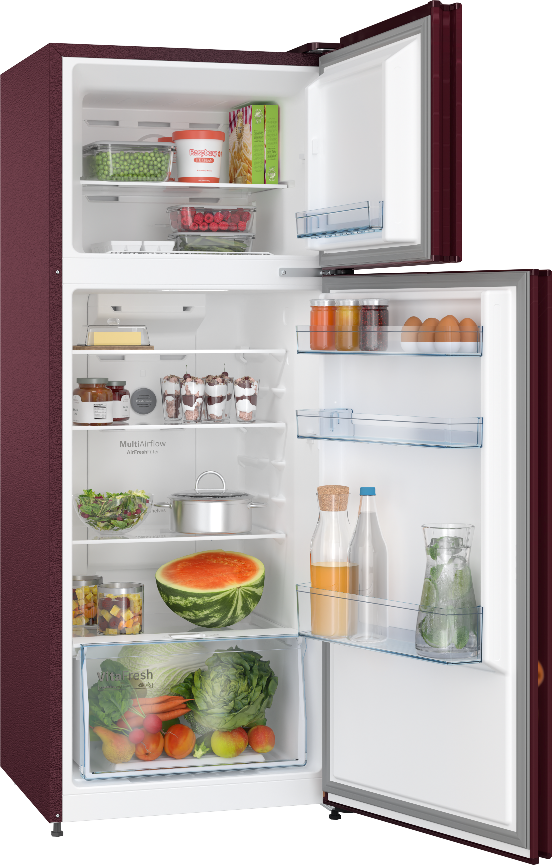 CTN27W131I free-standing fridge-freezer with freezer at top