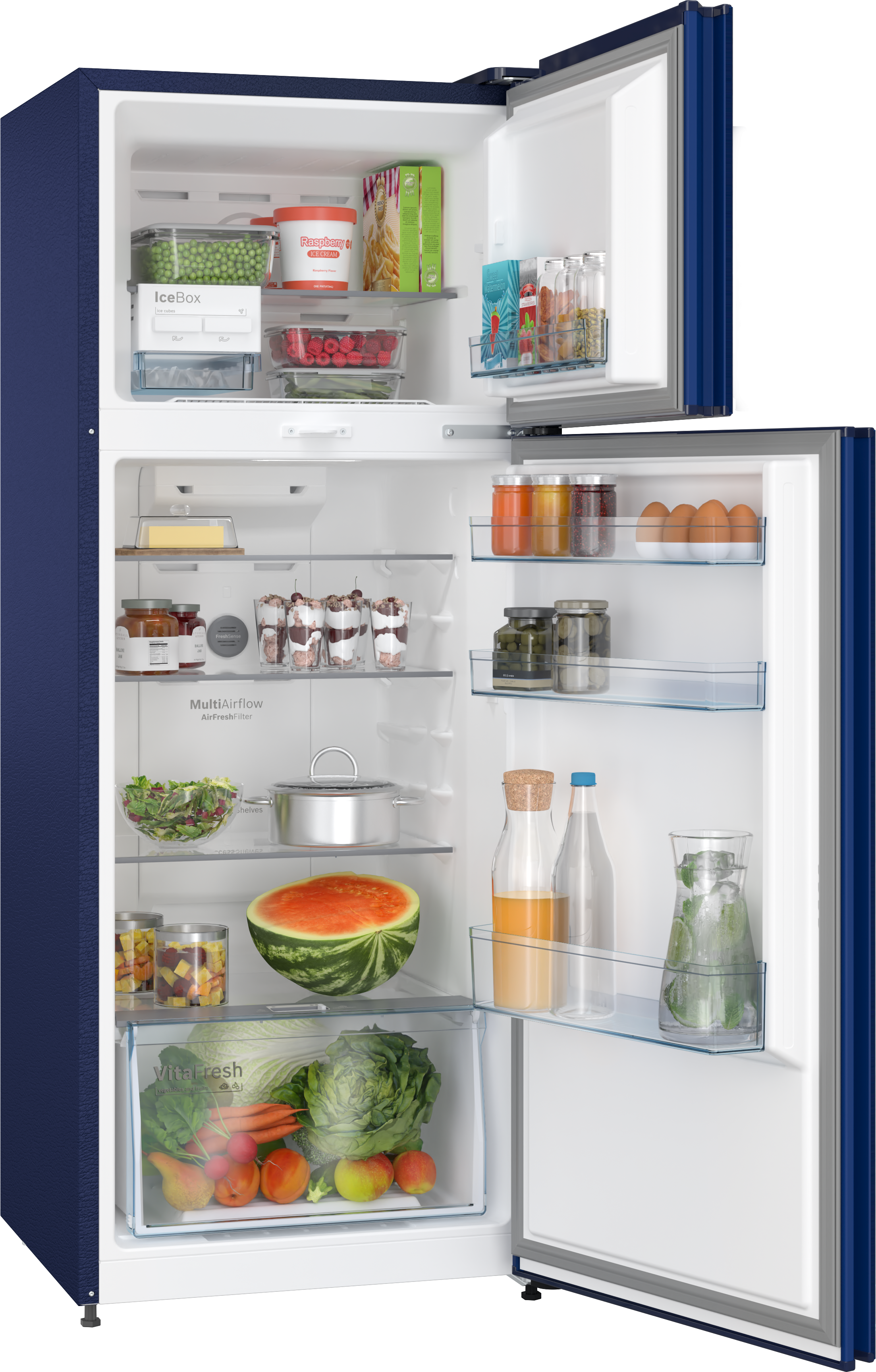 celisitojapan CTC27B231I free-standing fridge-freezer with freezer at top