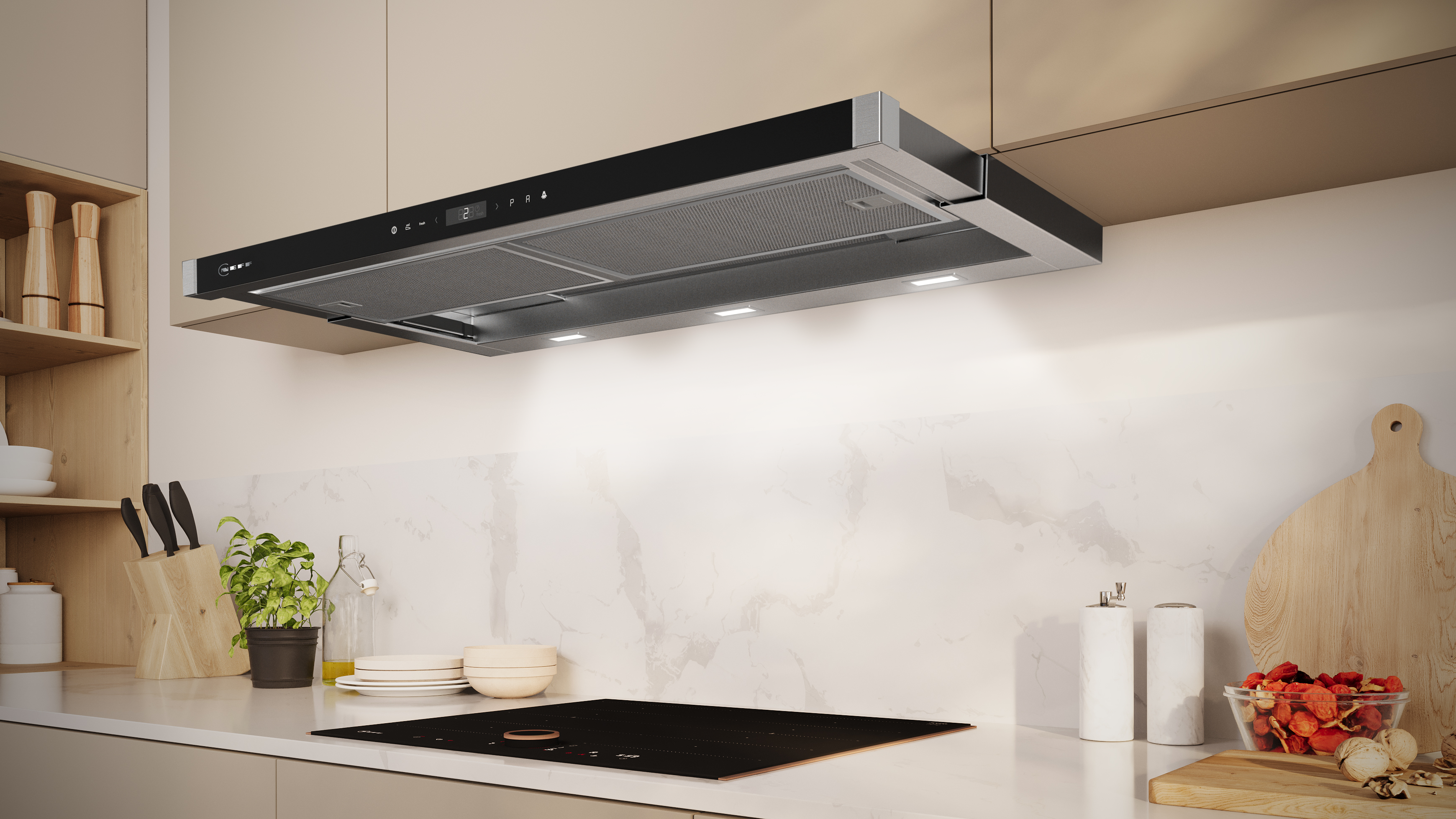 D49PU54X1B Telescopic cooker hood | Neff home appliances GB