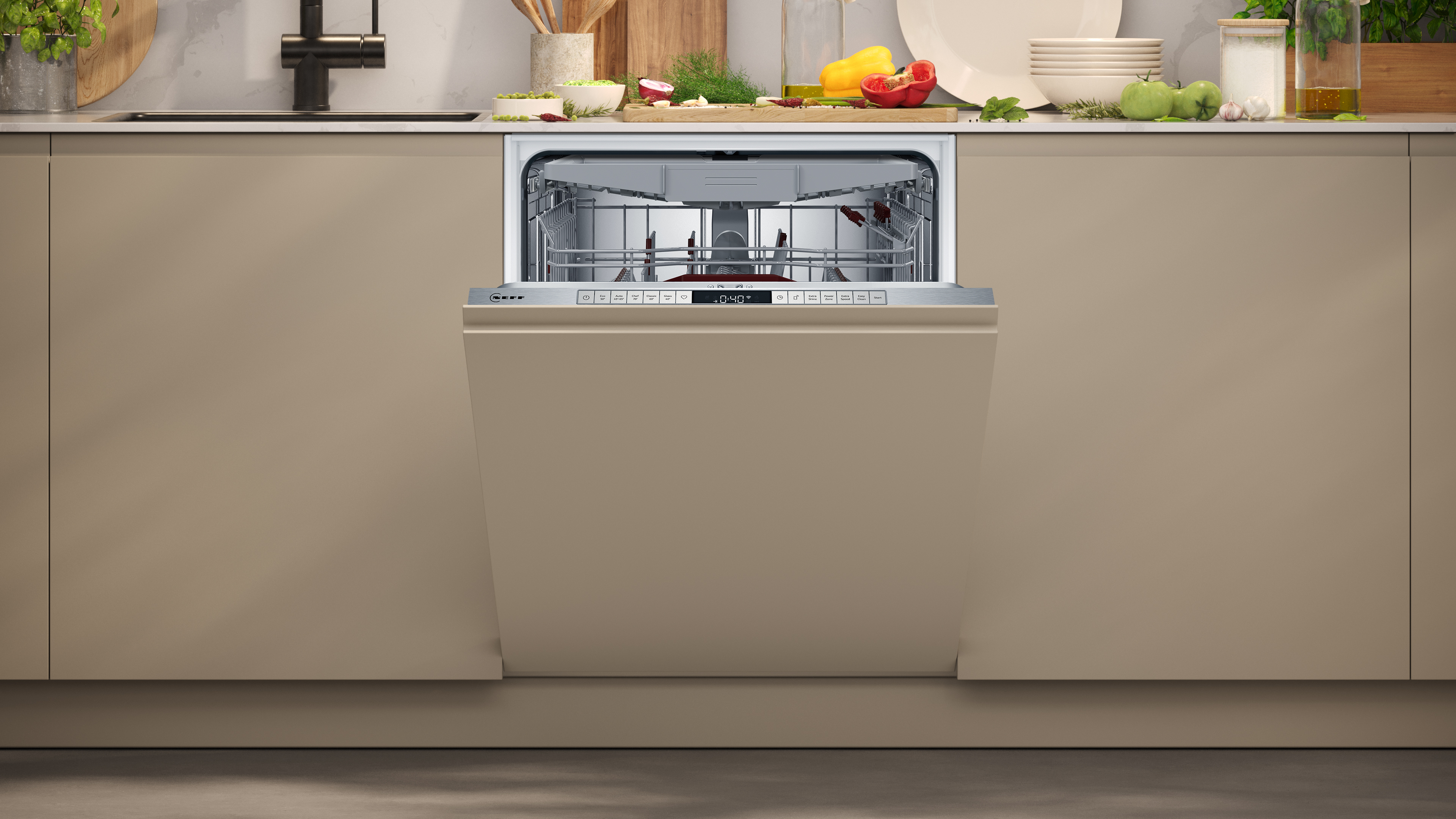 S187ZCX03G Fully-integrated dishwasher | Neff home appliances GB
