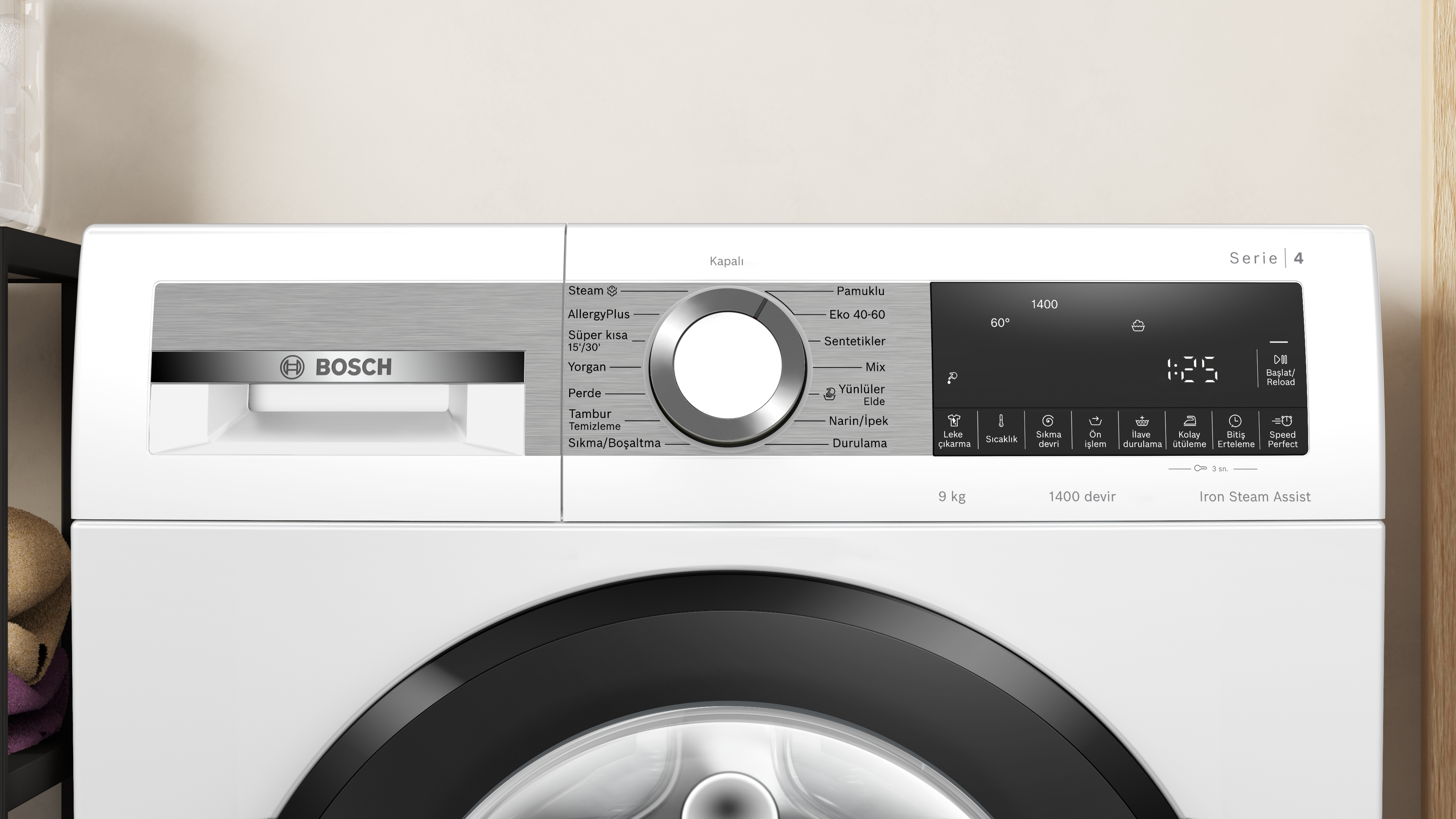 WGA244Z1TR Çamaşır Makinesi | Bosch Ev Aletleri