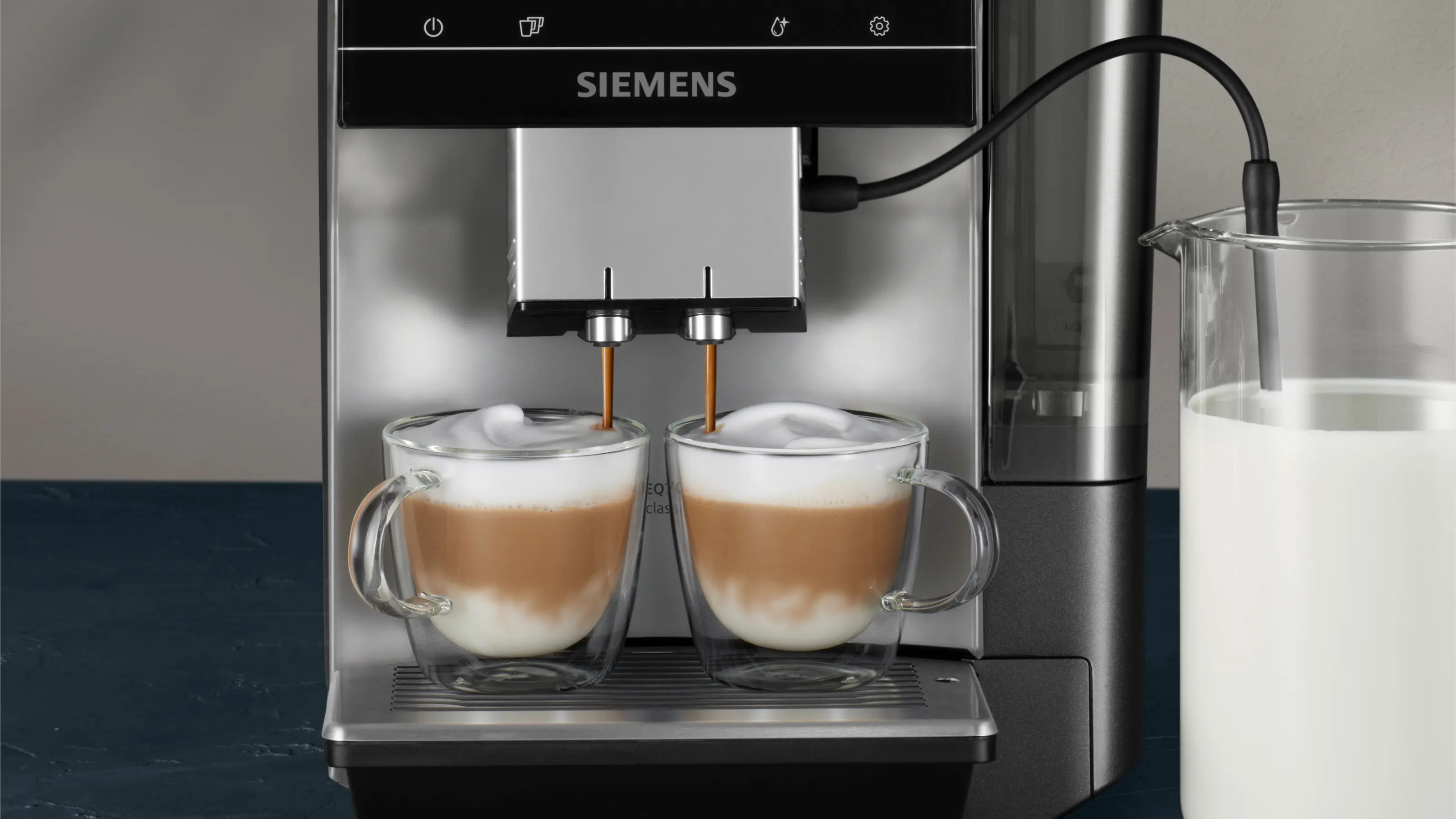 Siemens TP715R01 Cafetera superautomática EQ700 classic Negro y gris, Depósito de agua extraíble - Imagen 5