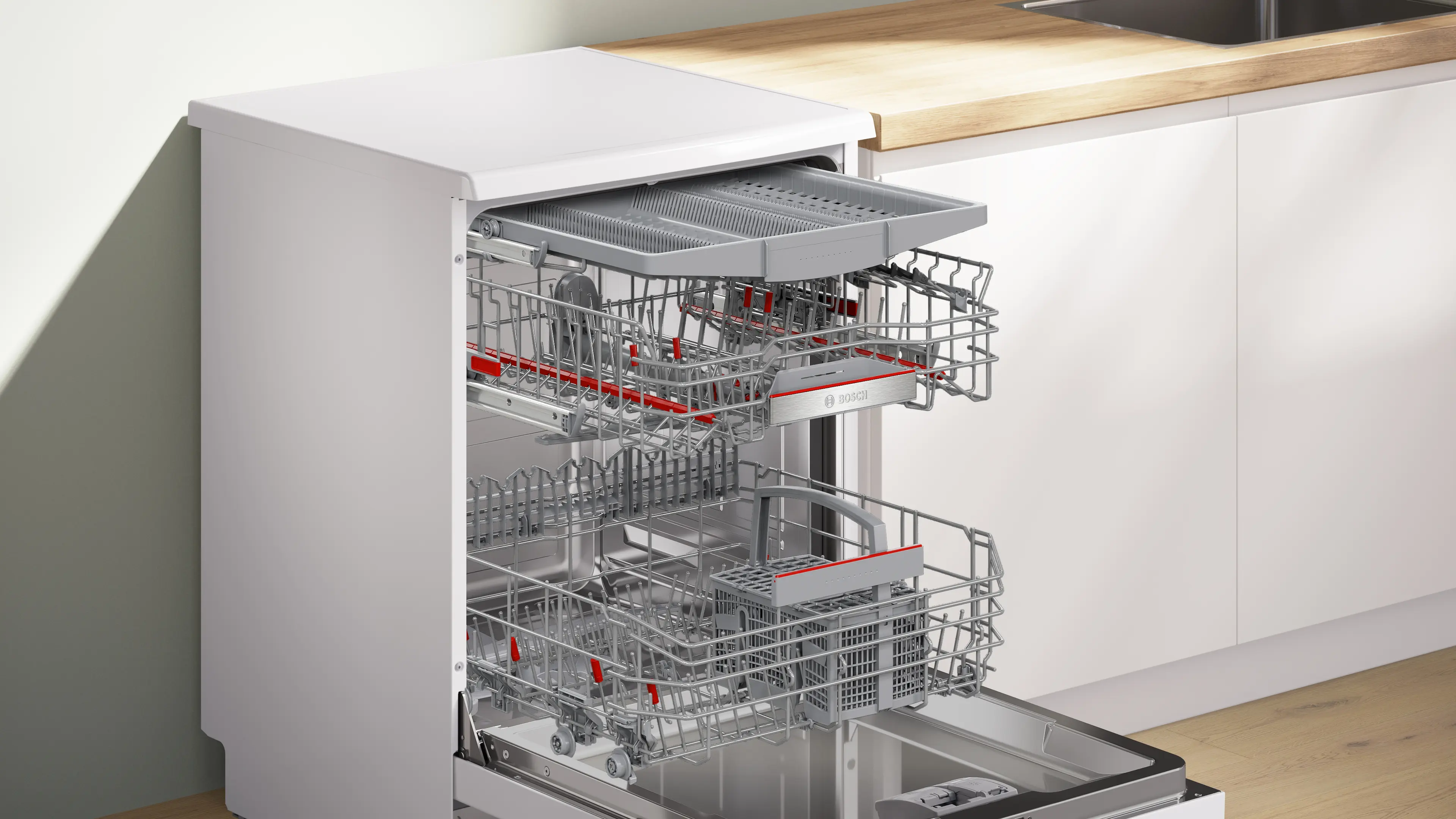 Series free-standing dishwasher 60 cm White