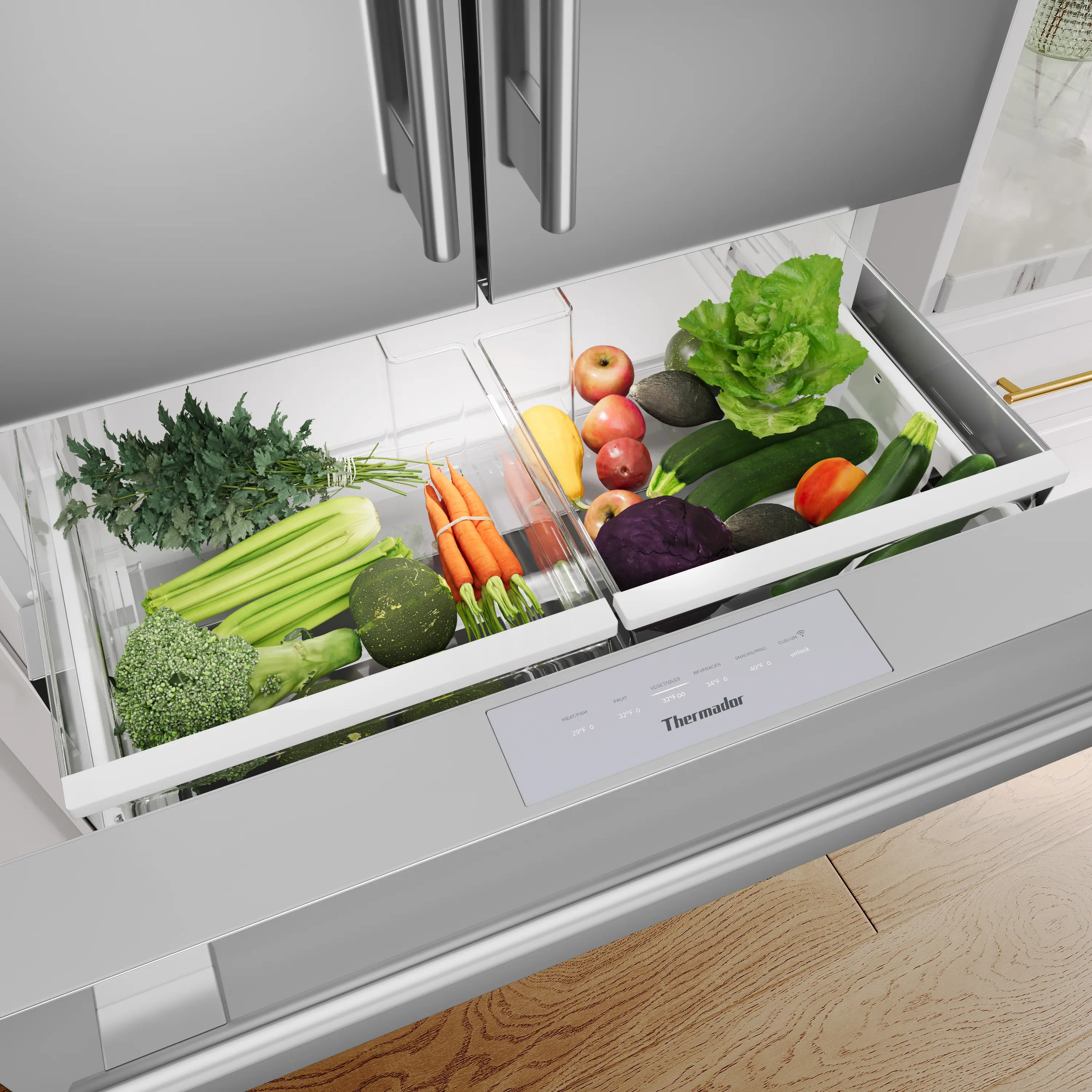 288GTO‼️ T36FL810NS Freestanding French Door Bottom Mount Refrigerator