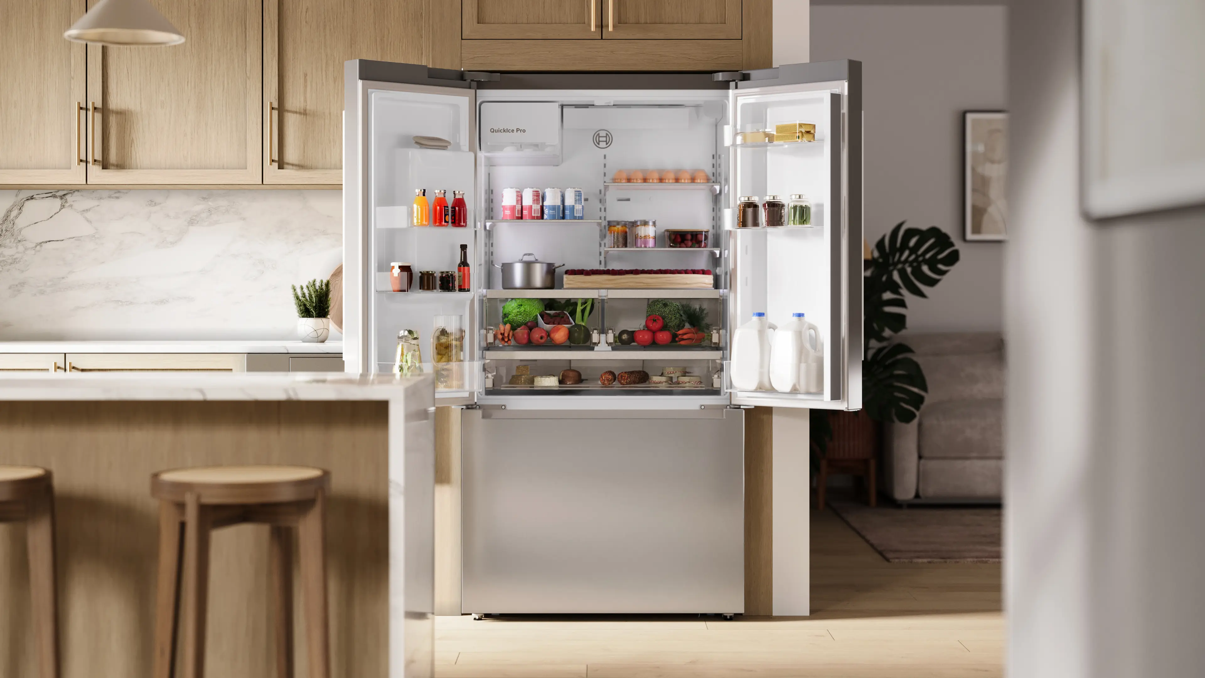 B36CD30ENS French Door Bottom Mount Refrigerator | BOSCH US