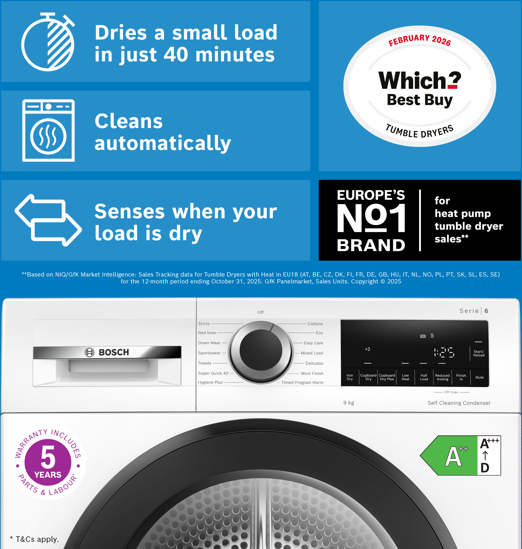 WQG24502GB Heat Pump Tumble Dryer BOSCH GB wqg24502gb-heat-pump-tumble-dryer-bosch-gb
