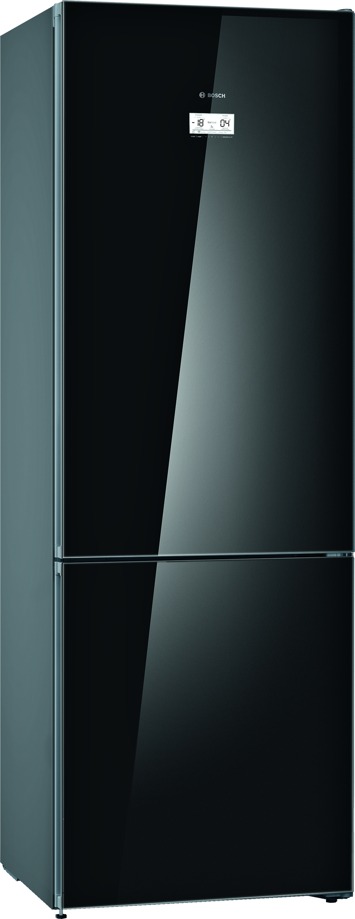 KGN49LBEA ,Combină frigorifică independentă, sticla , 203 x 70 cm Black, 5 ANI GARANTIE. Clasa Energetica E