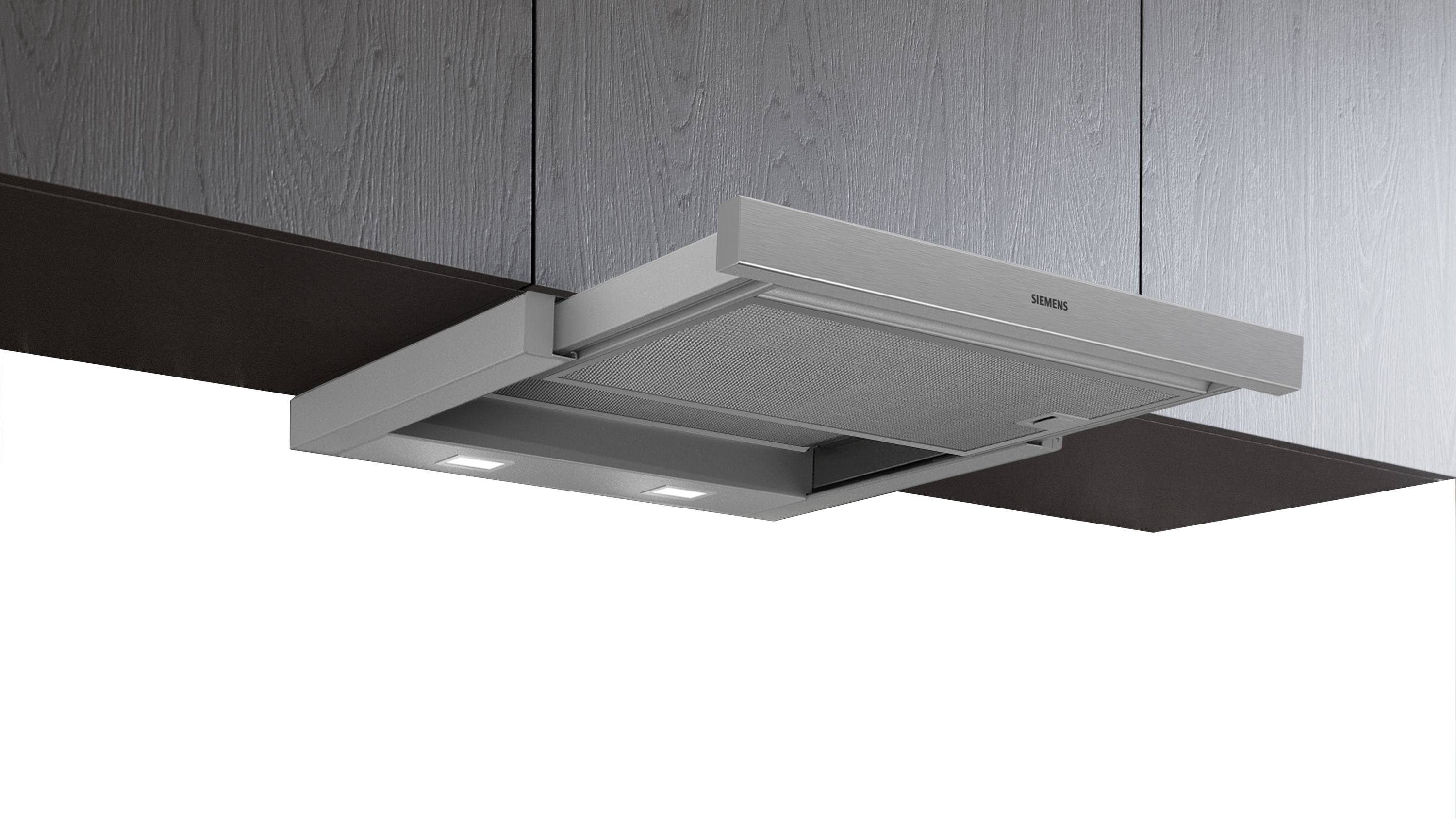 Hotte Siemens LI67RA531C — Hotte télescopique, 60 cm, Argent métallisé, moteur iQdrive
