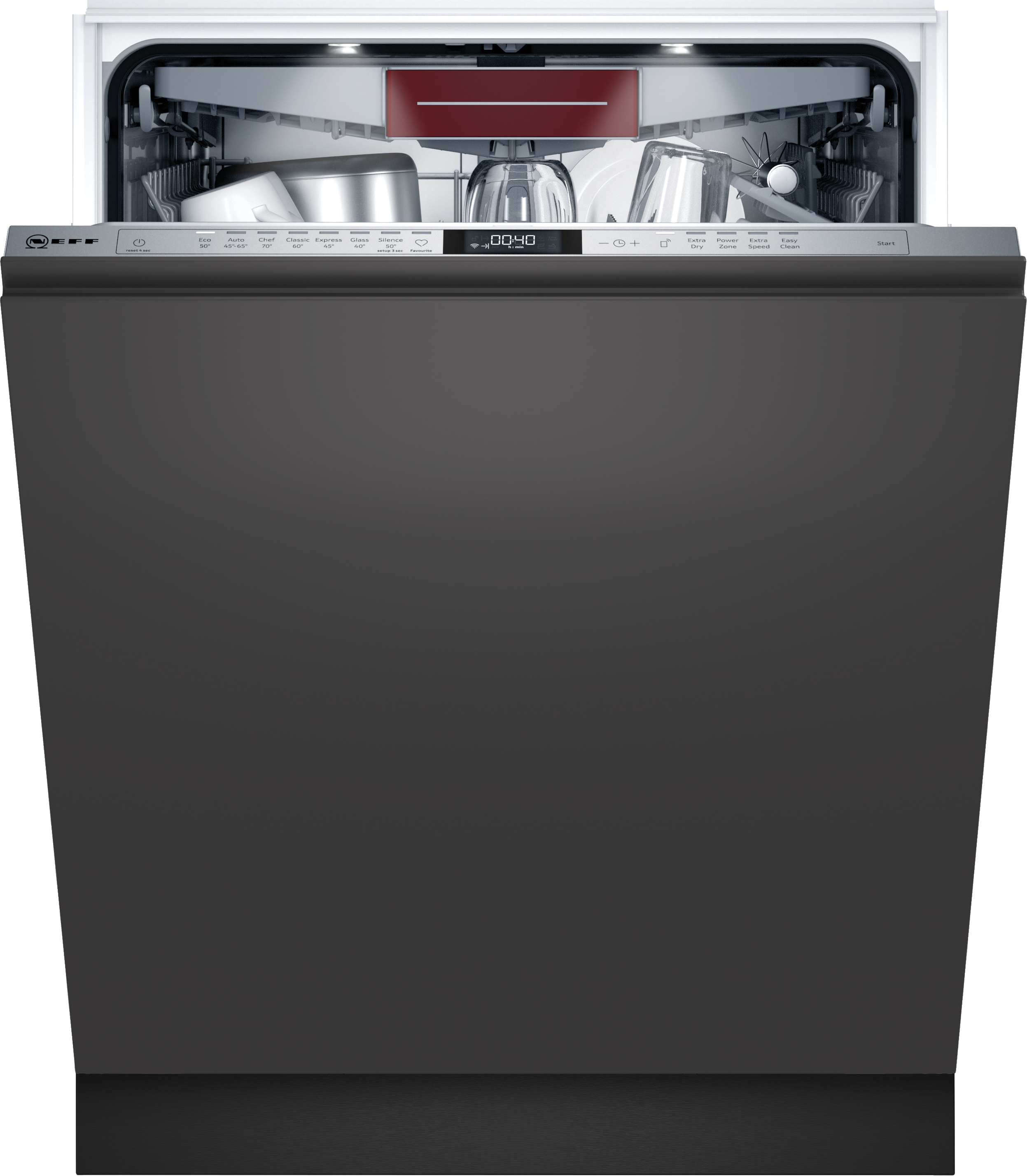 S157ECX21E N 70, Mașina de spălat vase NEFF complet încorporabilă 5 ANI GARANTIE, 14 seturi, 8, 59.8cm, D