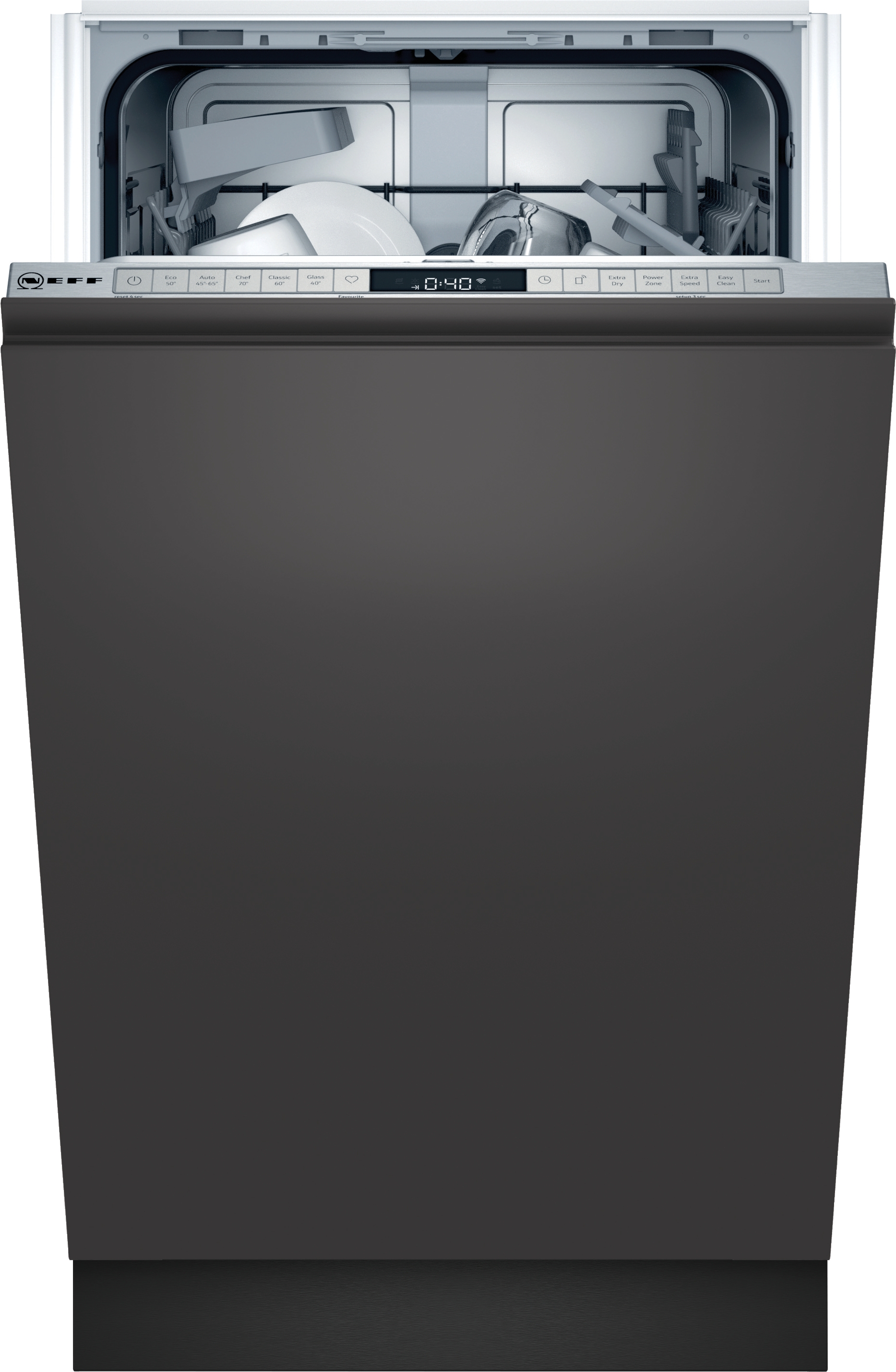 S855HKX20E Mașina de spălat vase NEFF complet încorporabilă, 45 cm 5 ANI GARANTIE,Clasa Energetica E
