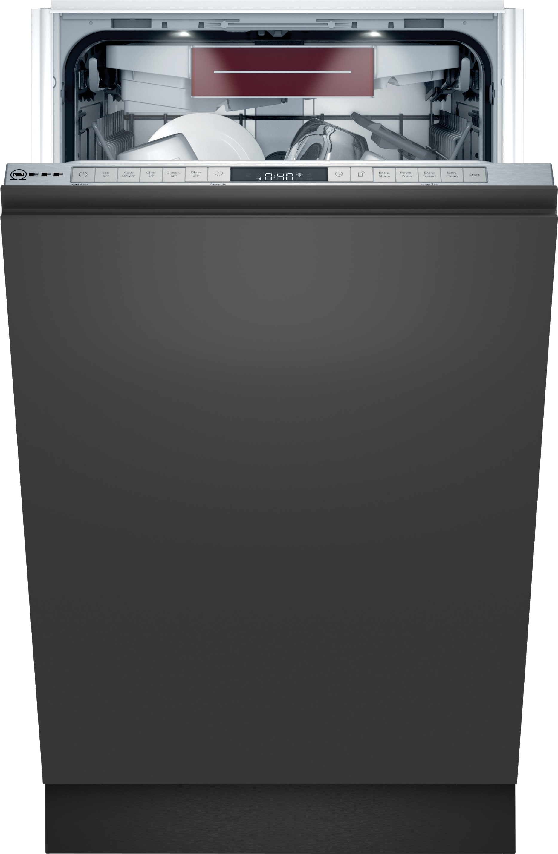 S857ZMX09E N 70, Mașina de spălat vase NEFF complet încorporabilă 5 ANI GARANTIE, 10 seturi, 6, 44.8cm, C
