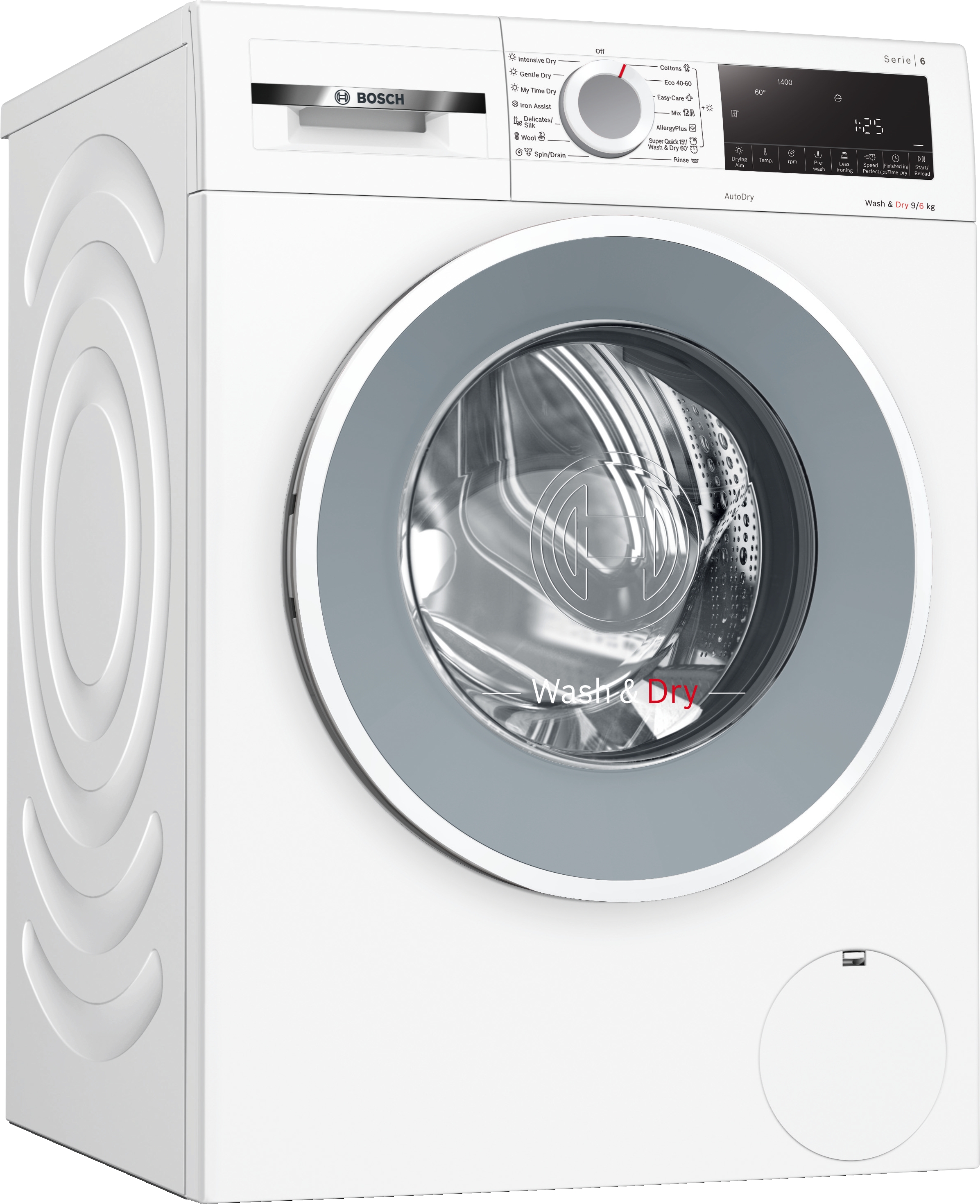  Mașina de spălat cu uscator Bosch WNA14400BY serie 6, 9/6 kg Alb