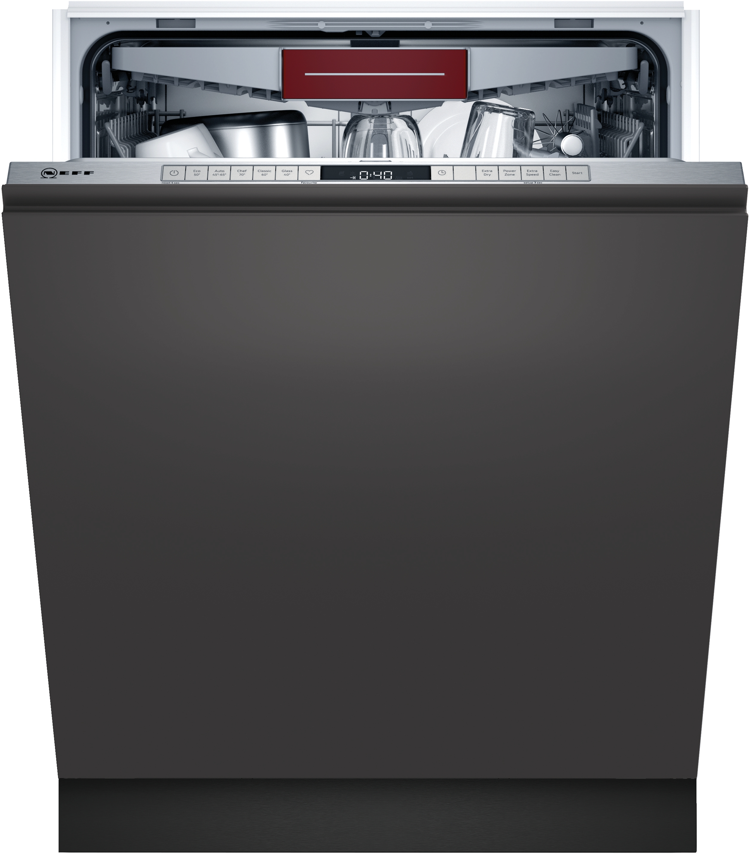 S355HVX15E Mașina de spălat vase NEFF complet încorporabilă 60 cm, 13 seturi, 6, 59.8cm, E