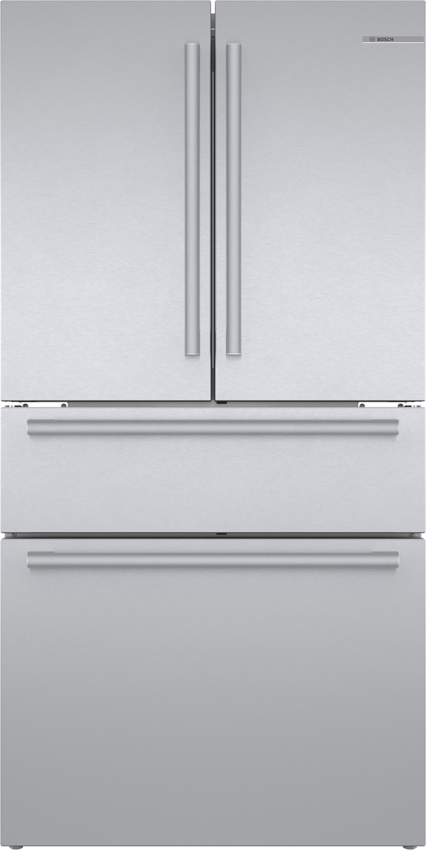 Bosch 800 Series, French Door Bottom Mount Refrigerator, 36'', Stainless steel (with anti-fingerprint)