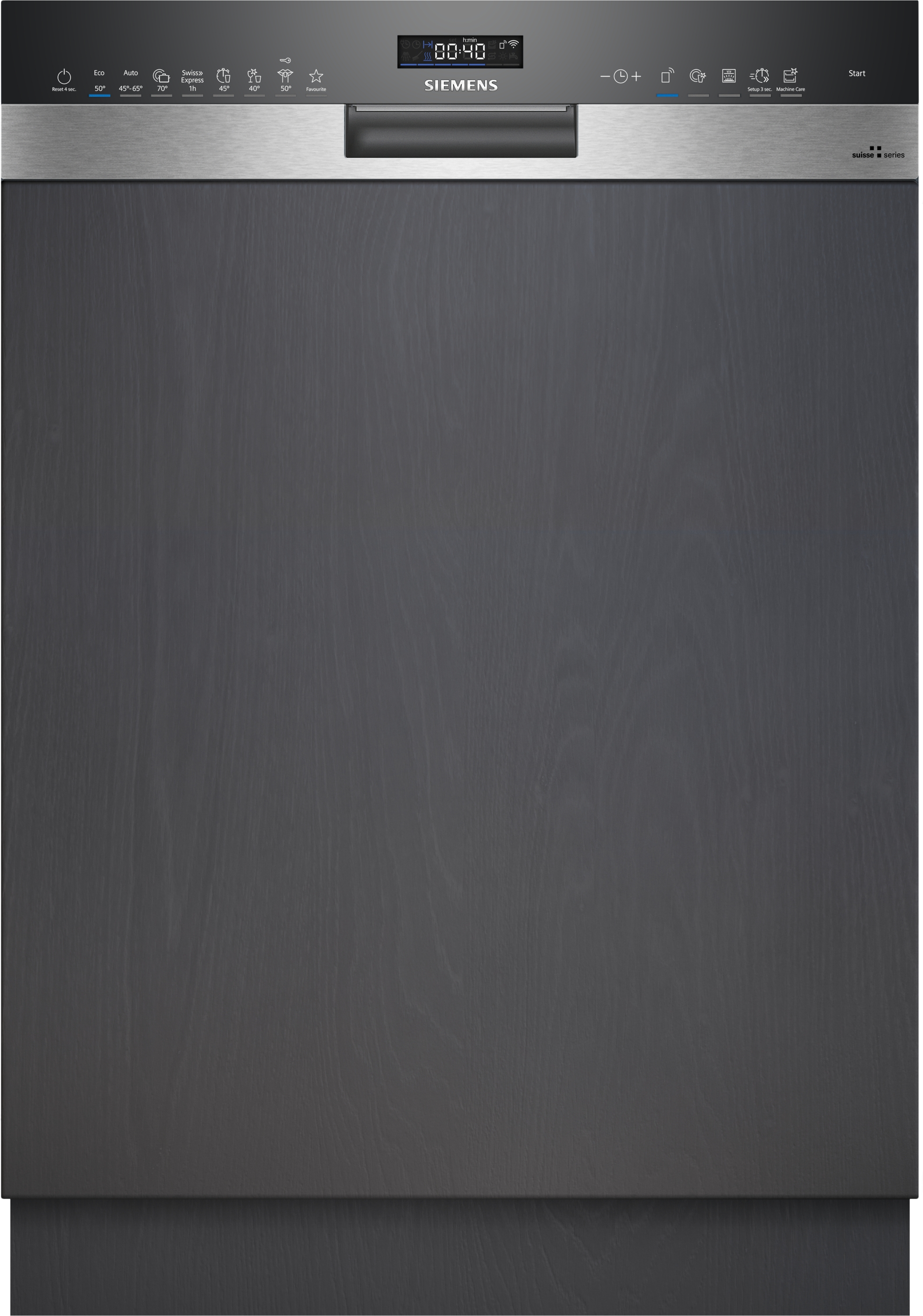 Siemens iQ500, lave-vaisselle semi-intégré, 60 cm, XXL, Séchage Zeolith