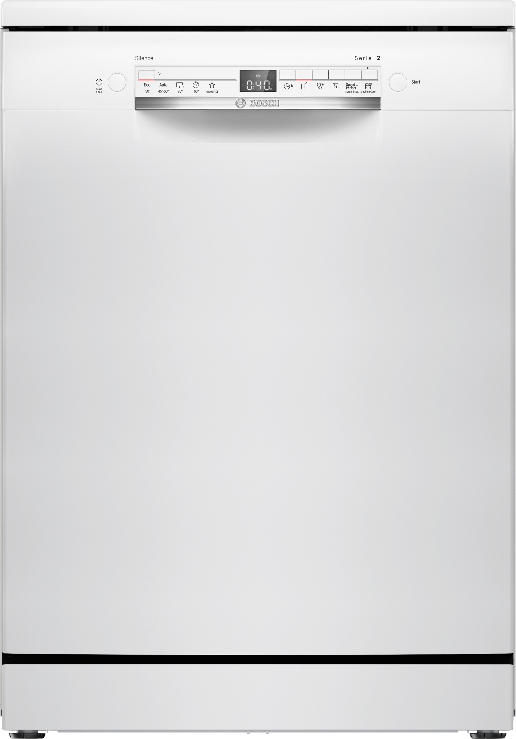Bosch Série 2, Lave-vaisselle pose libre, 60 cm, Blanc