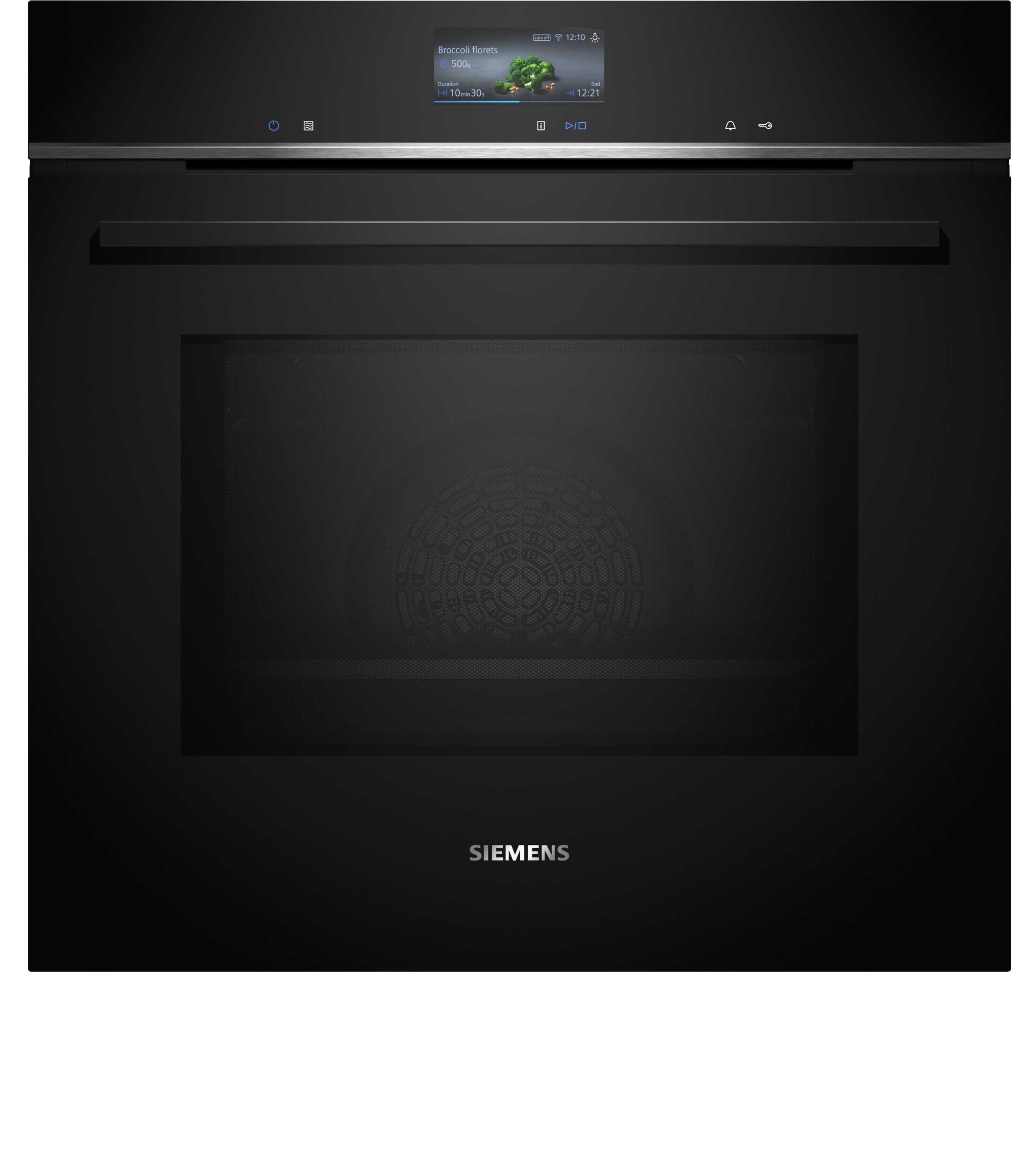 Siemens iQ700, Four encastrable avec fonction micro-ondes, 60 x 60 cm, Noir