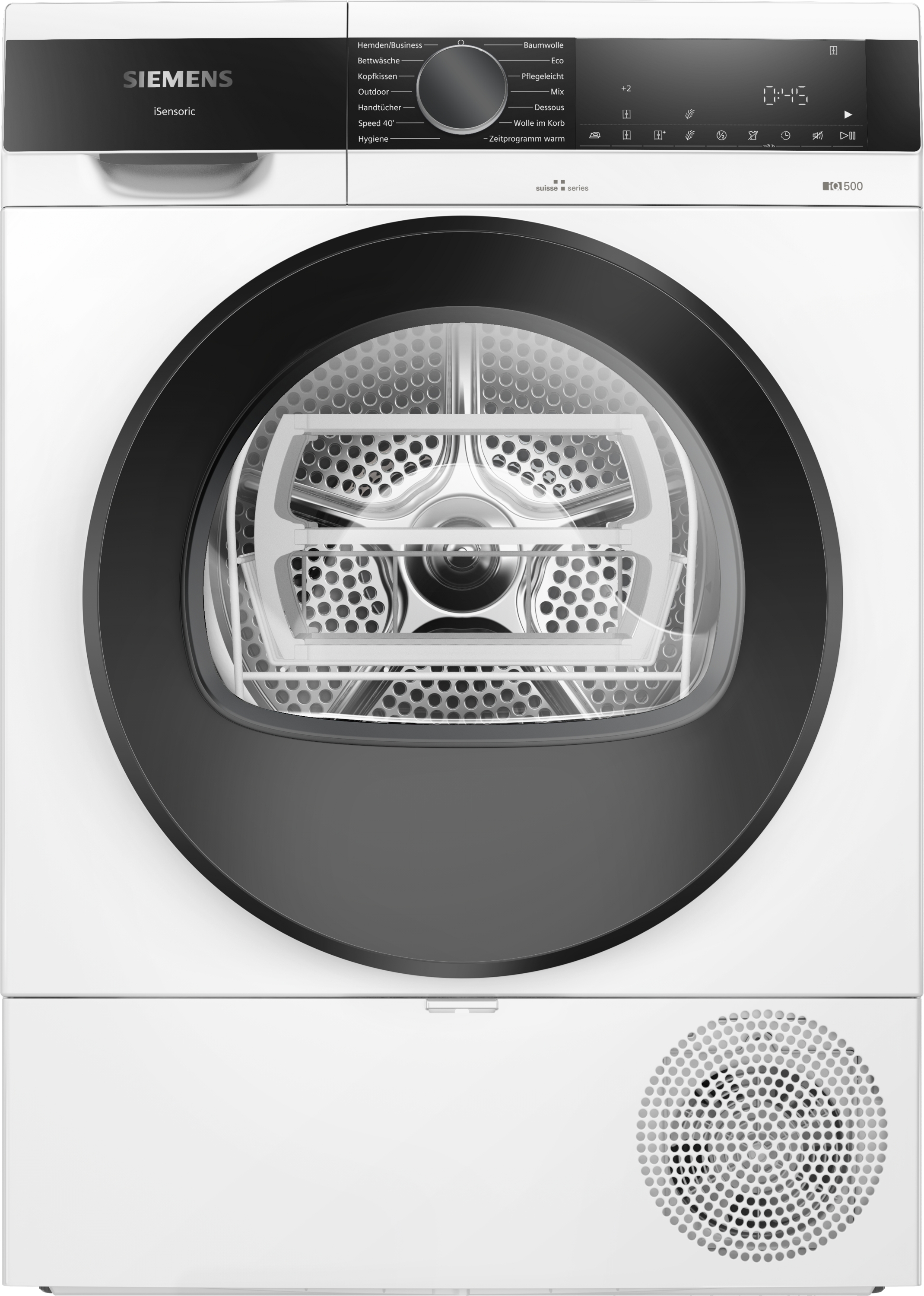 Siemens iQ500, sèche-linge à pompe à chaleur, 8 kg, blanc