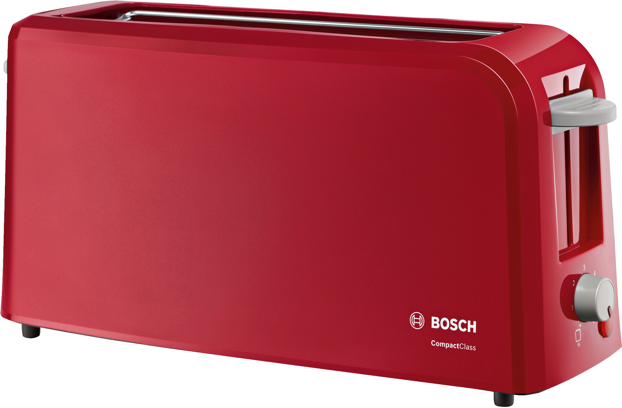 TAT3A004 Prăjitor pâine long slot Compact Class Red Bosch, 980W, Roşu