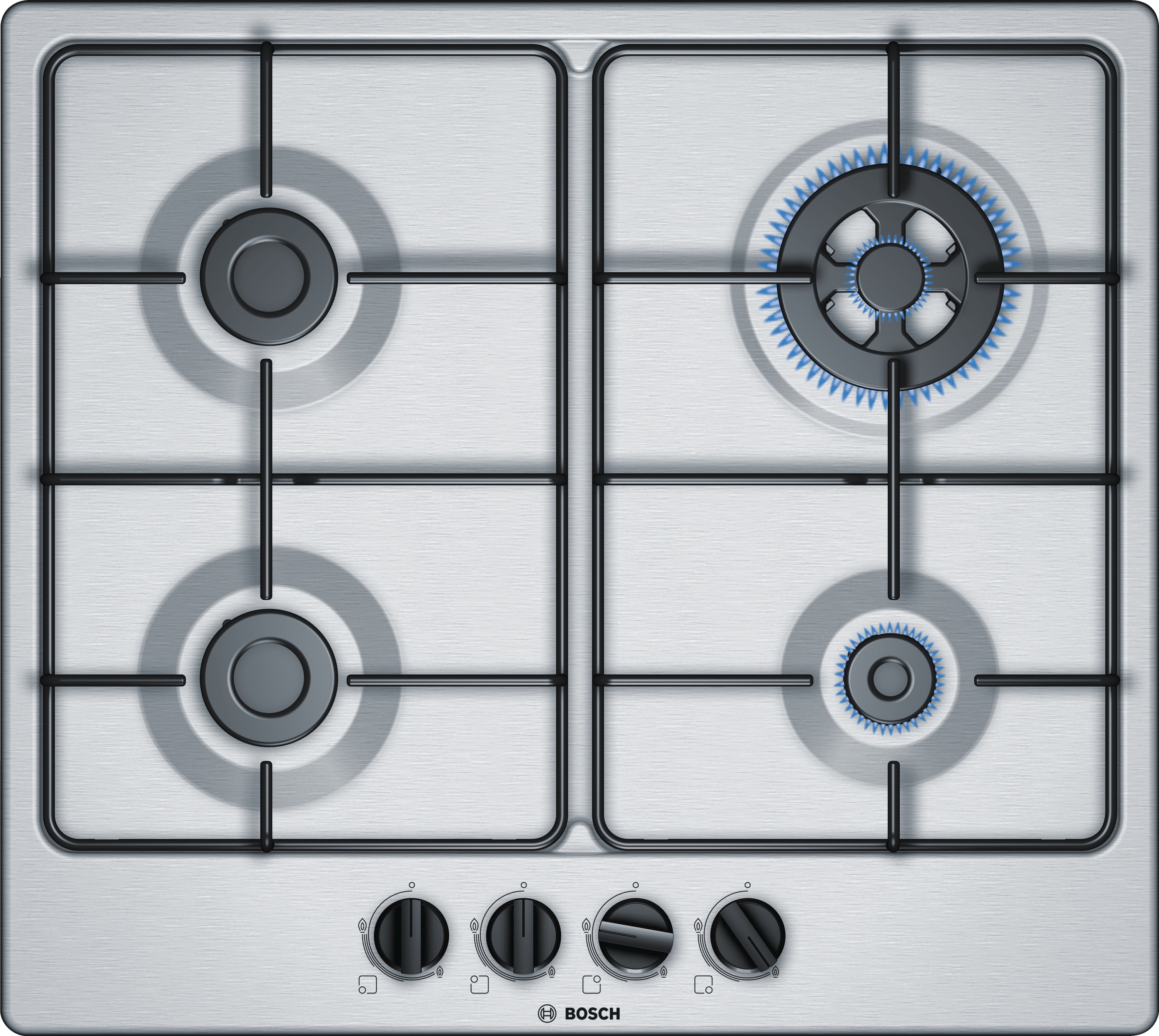 PGH6B5B80 Plită pe gaz Inox, 60 cm, 5 ANI GARANTIE