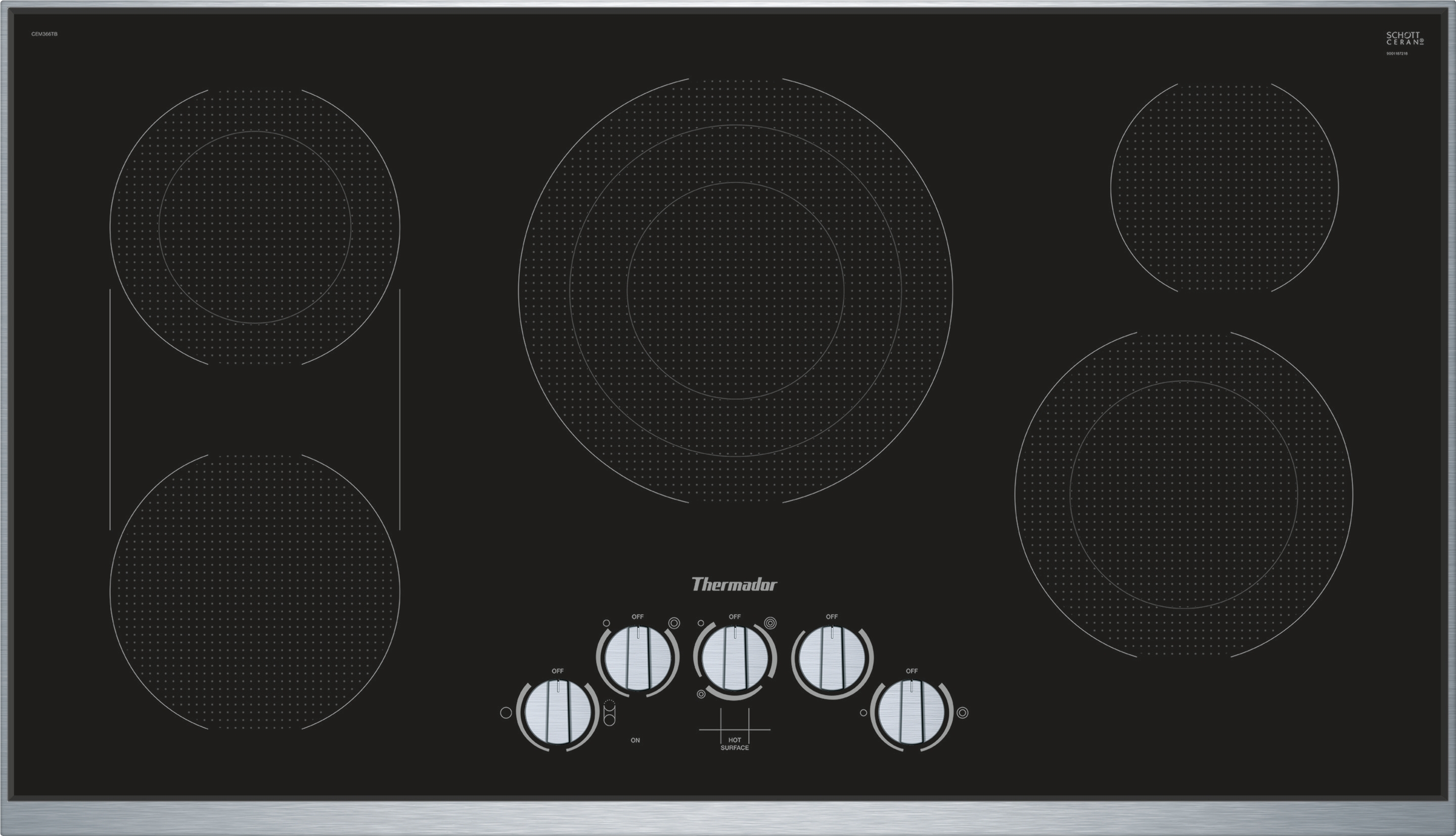 36-Inch Masterpiece® Electric Cooktop CEM366TB