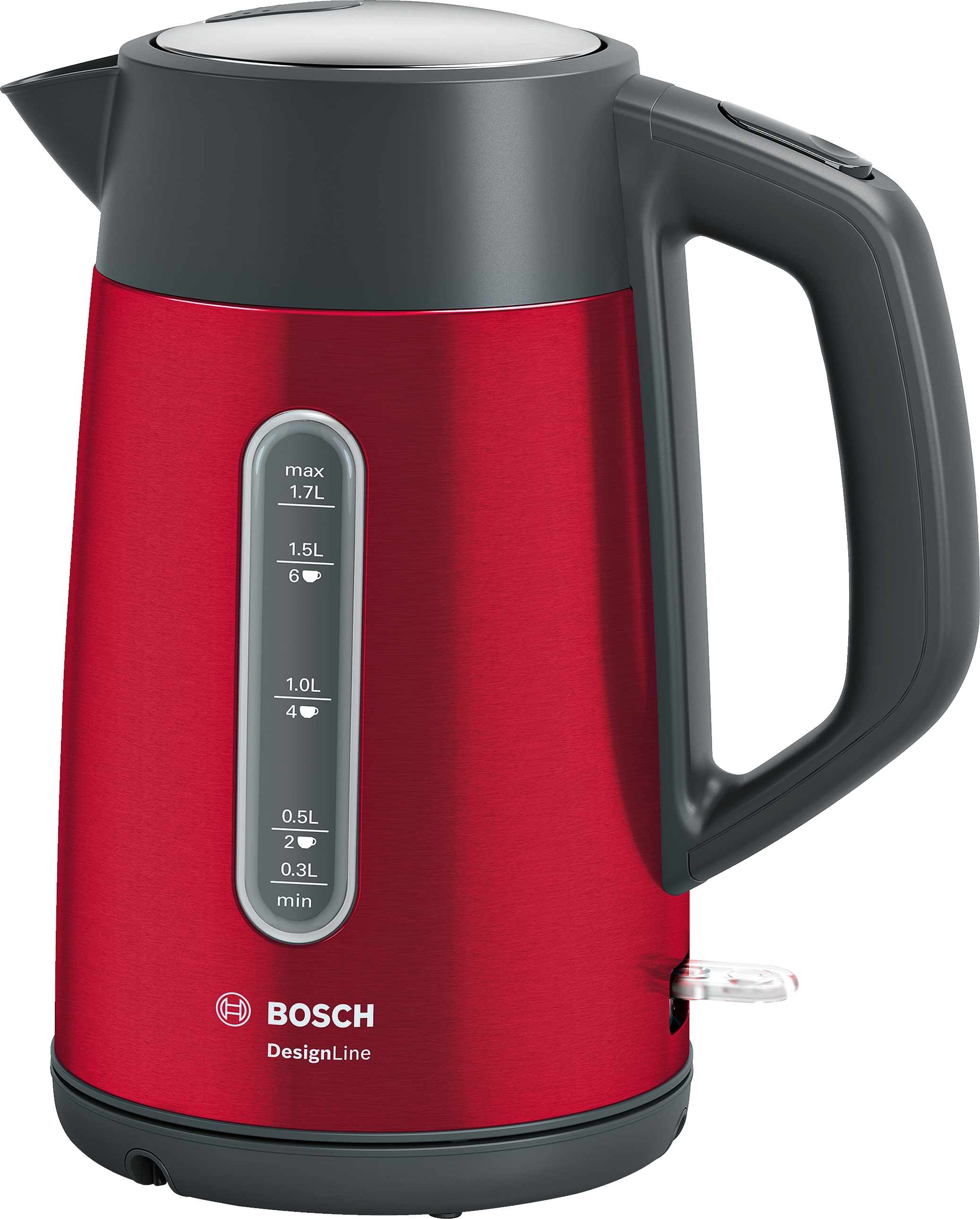 Fierbător electric Bosch TWK4P434 DesignLine 1.7l Red
