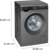 Siemens WG54A2IRIN iQ500 washing machine, front loader 10 kg, Cast iron grey - View 9