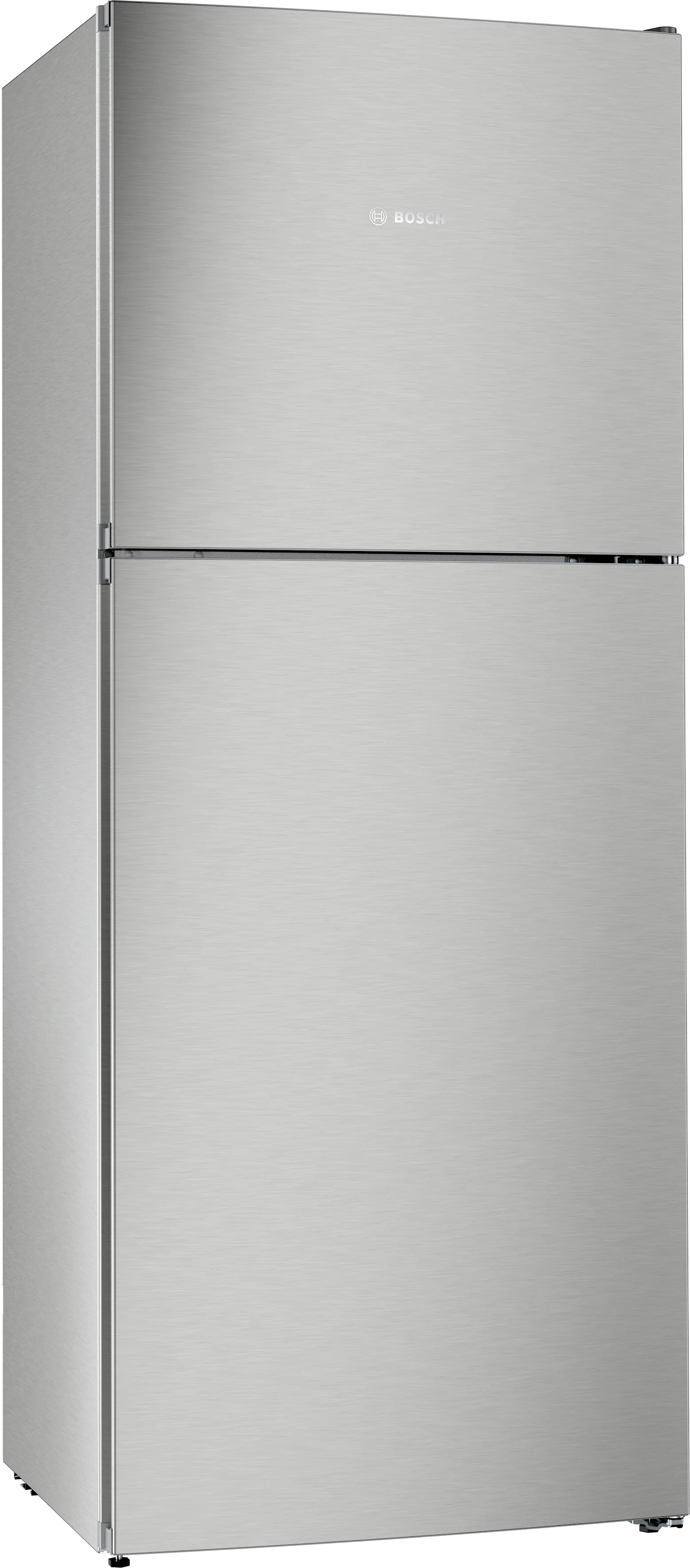 Series 2 free-standing fridge-freezer with freezer at top 178 x 70 cm Stainless steel look 