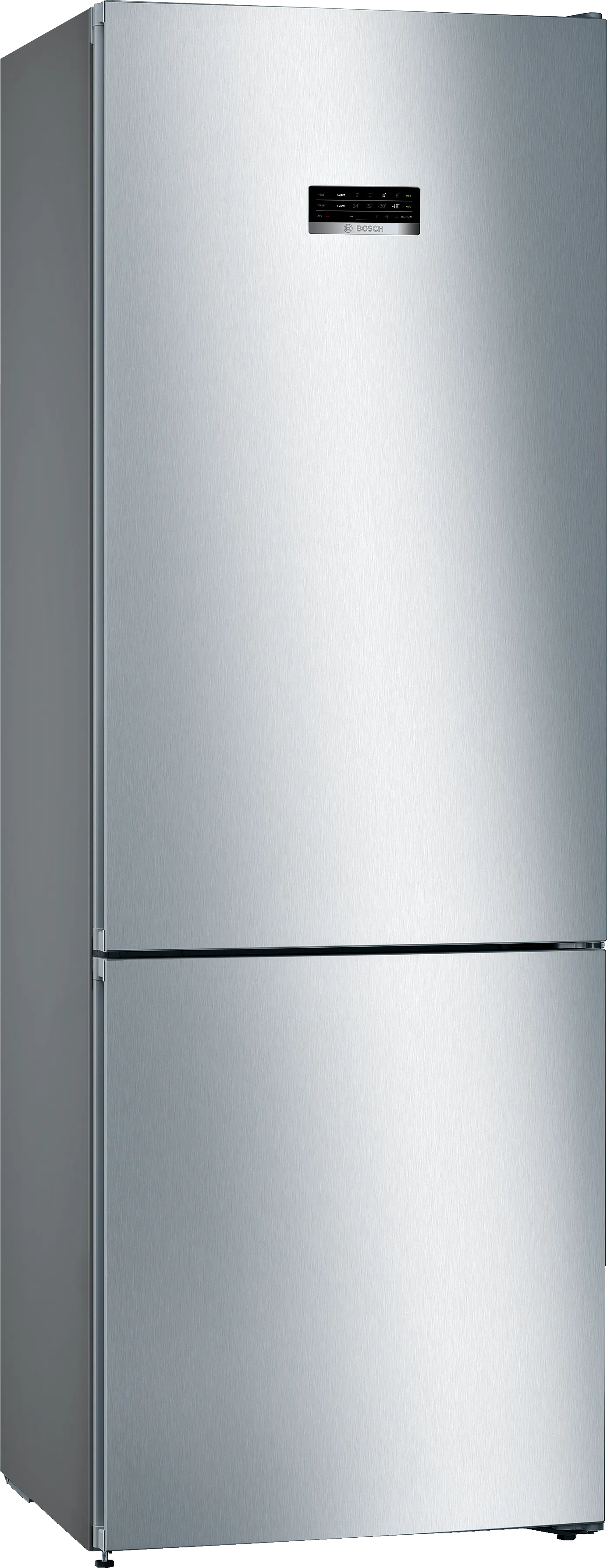 Sērija 4 Brīvstāvošs ledusskapis – saldētava ar saldētavu apakšā 203 x 70 cm Nerūsējošā tērauda izskats 