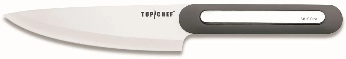 Couteau de cuisine en céramique avec manche en silicone | lame de 15 cm TOP CHEF 