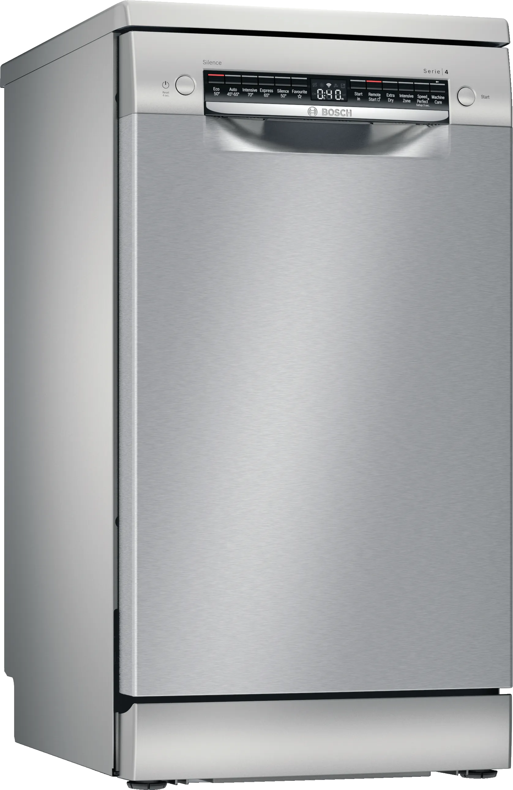 Series 4 free-standing dishwasher 45 cm Silver inox 