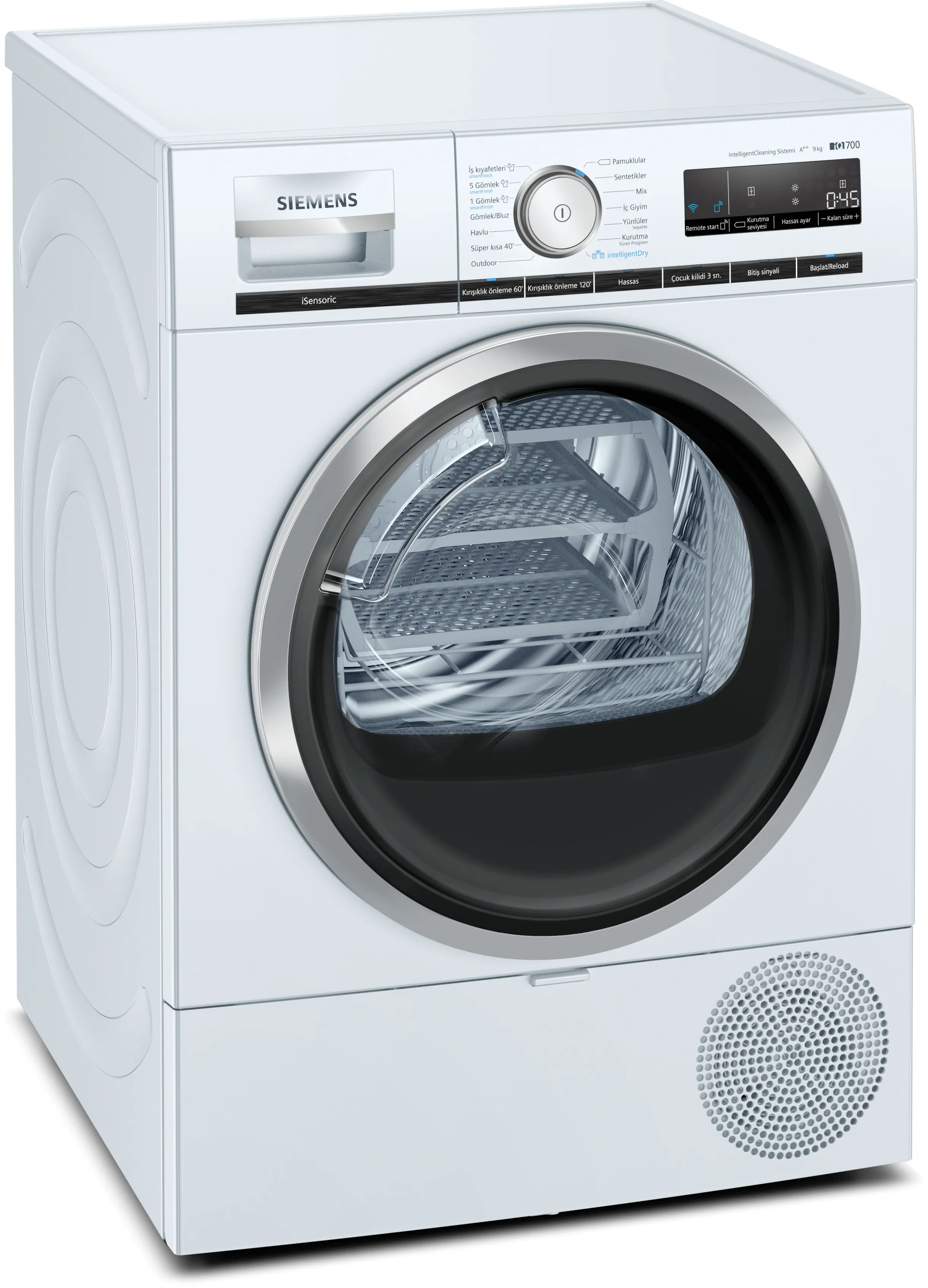 iQ700 Isı Pompalı Kurutma Makinesi 9 kg White