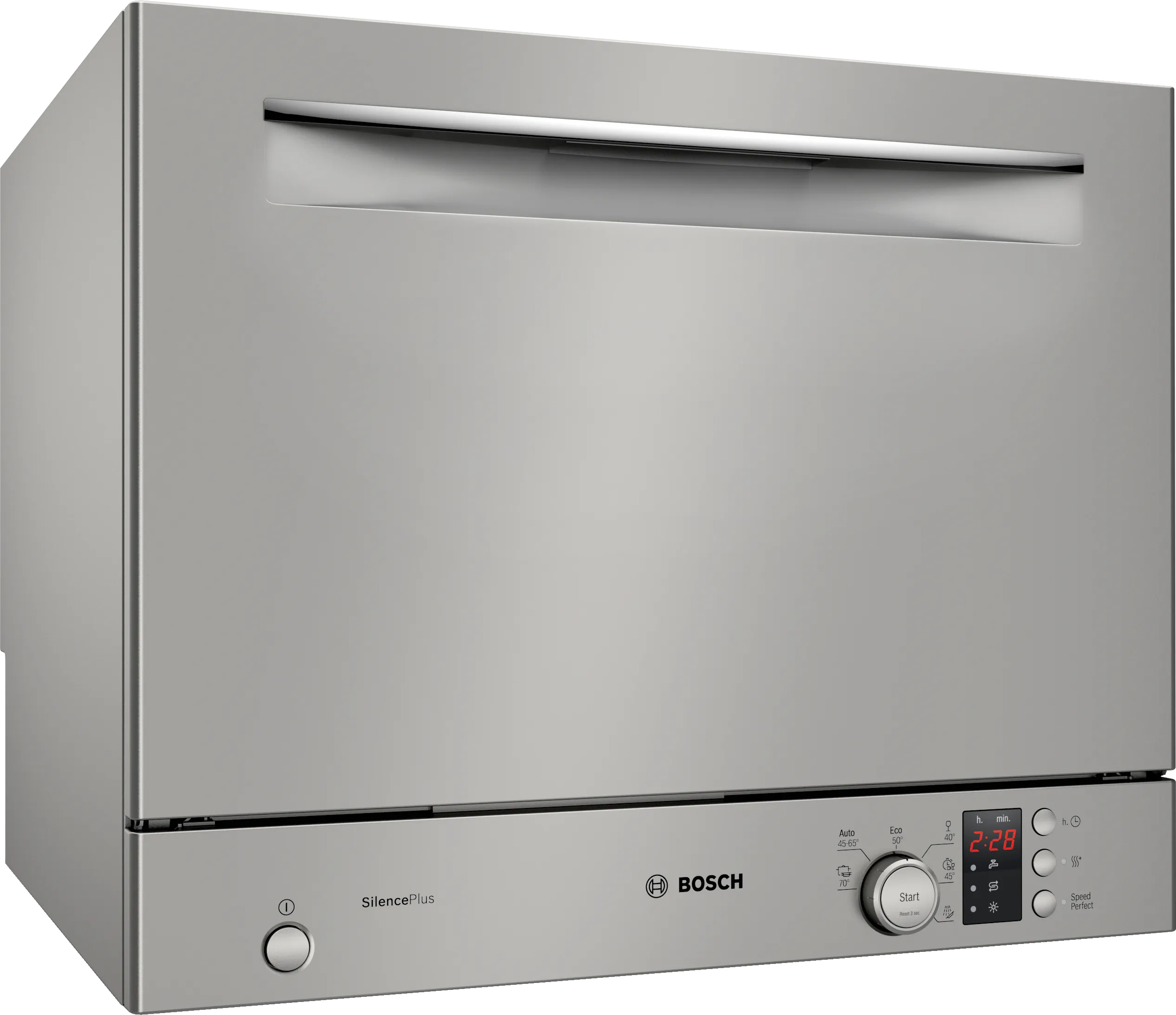 Series 4 free-standing compact dishwasher 55 cm silver inox 