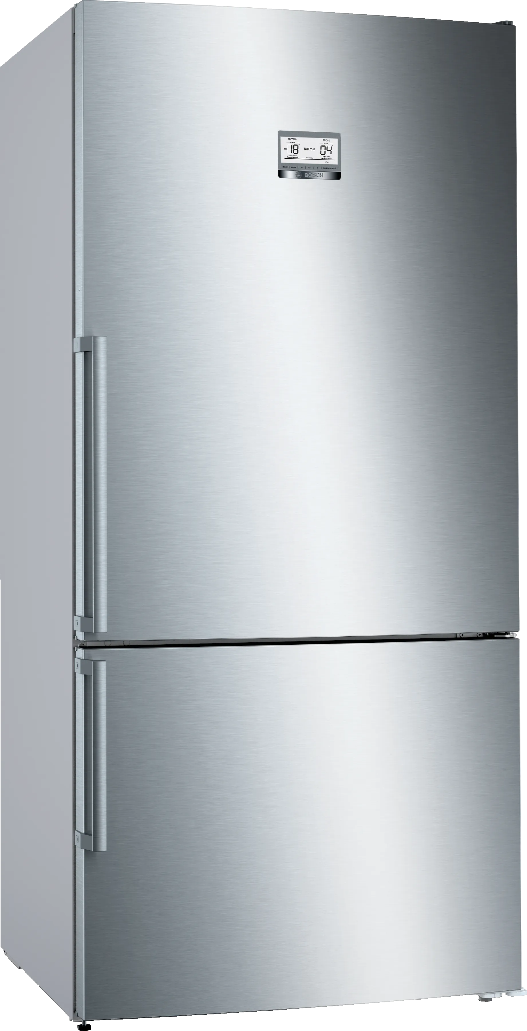 Series 6 Free-standing fridge-freezer with freezer at bottom 186 x 86 cm Stainless steel (with anti-fingerprint) 