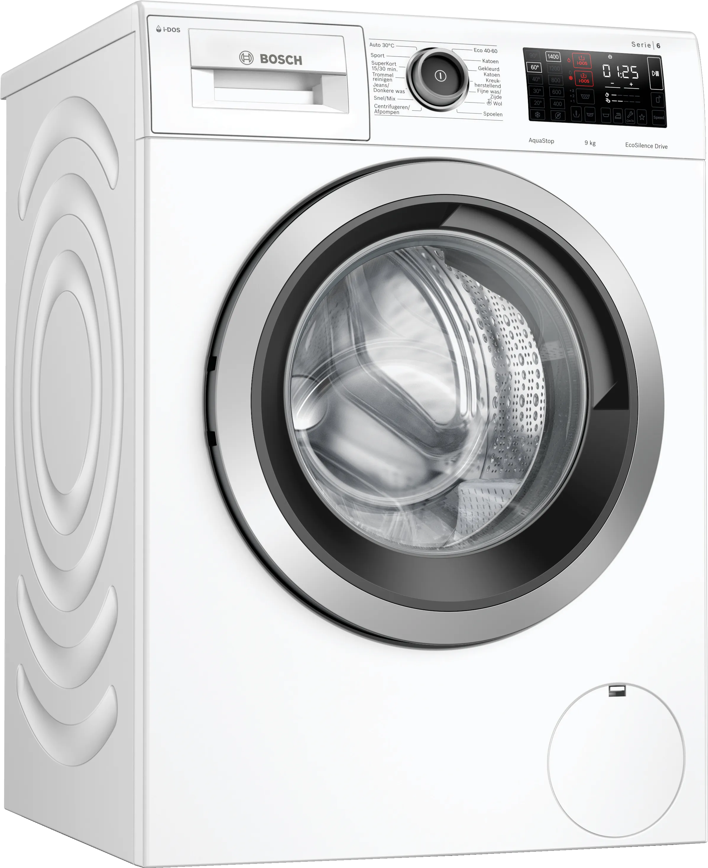 Serie 6 Wasmachine, voorlader 9 kg 1400 rpm, White