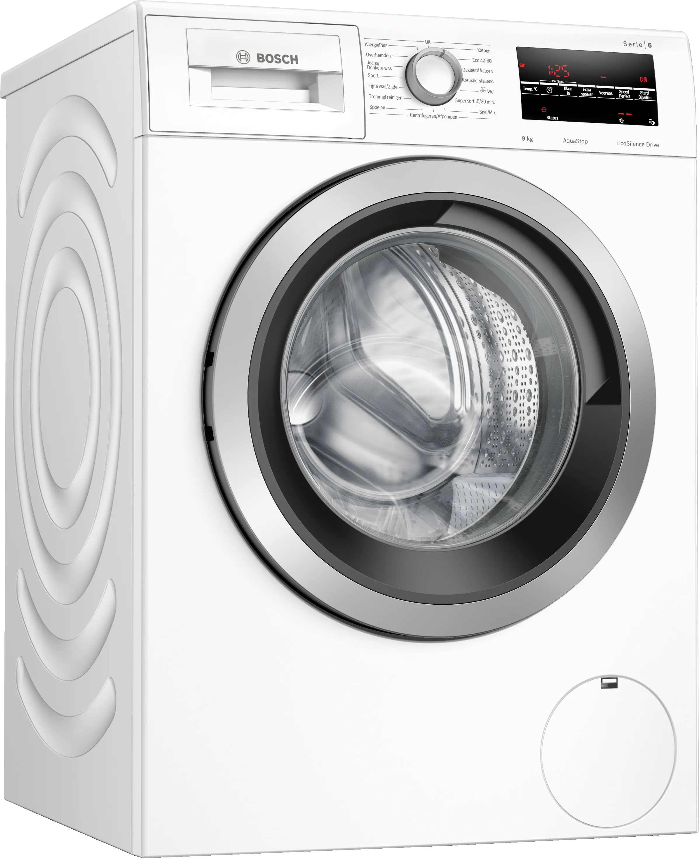 Serie 6 Wasmachine, voorlader 9 kg 1400 rpm, White