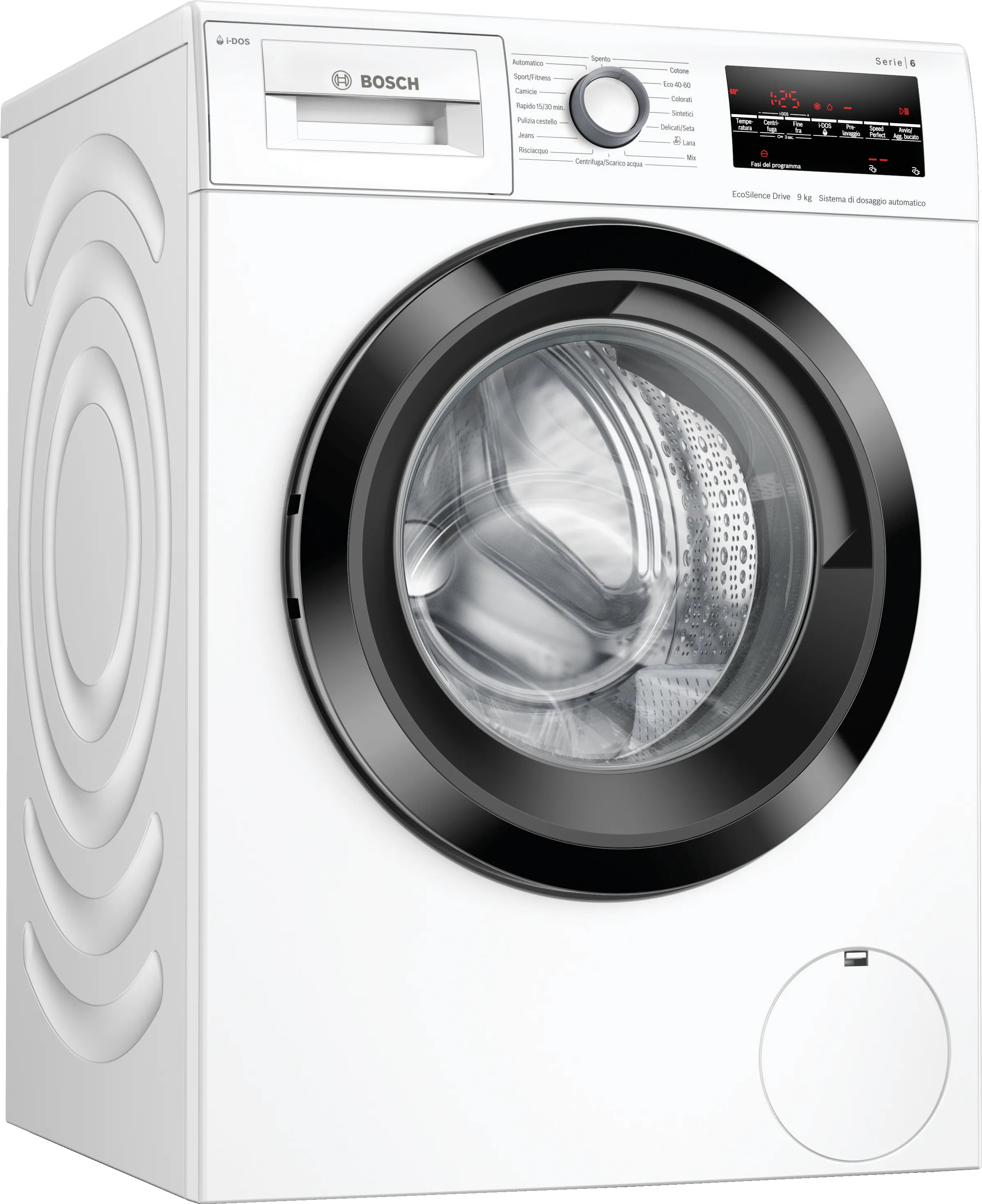 Serie 6 Lavatrice a carica frontale 9 kg 1400 rpm, White